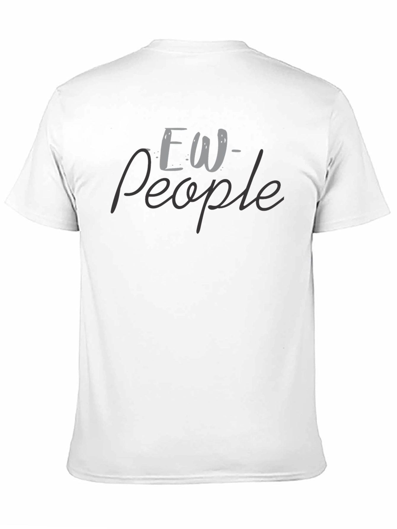 Ew People Graphic Tee - Soft Black T-Shirt