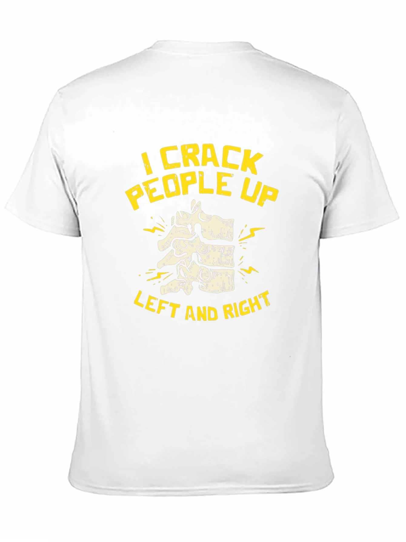 Chiropractor I Crack People Up Black T-Shirt