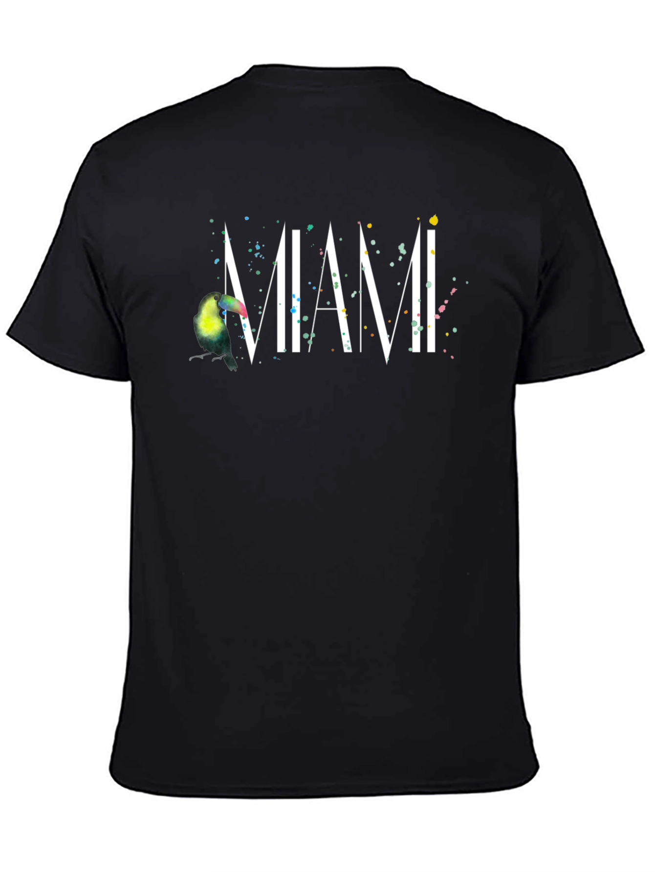 Miami Toucan Black T-Shirt