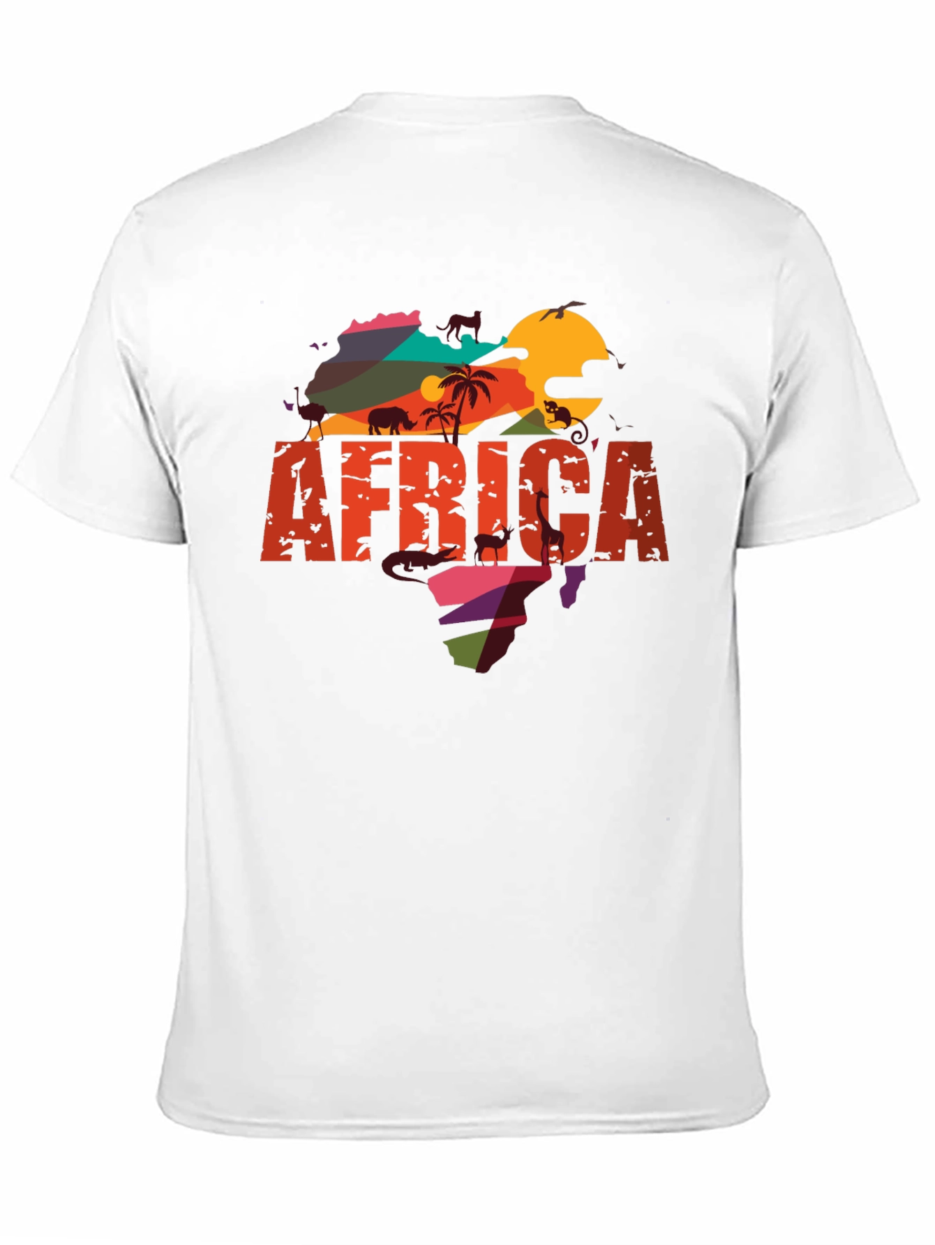 Africa Graphic Tee - Mens Black T-Shirt