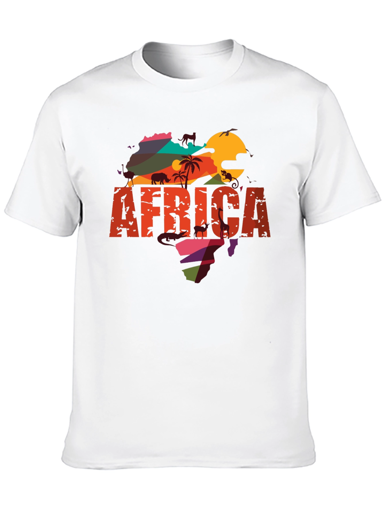 Africa Graphic Tee - Mens Black T-Shirt