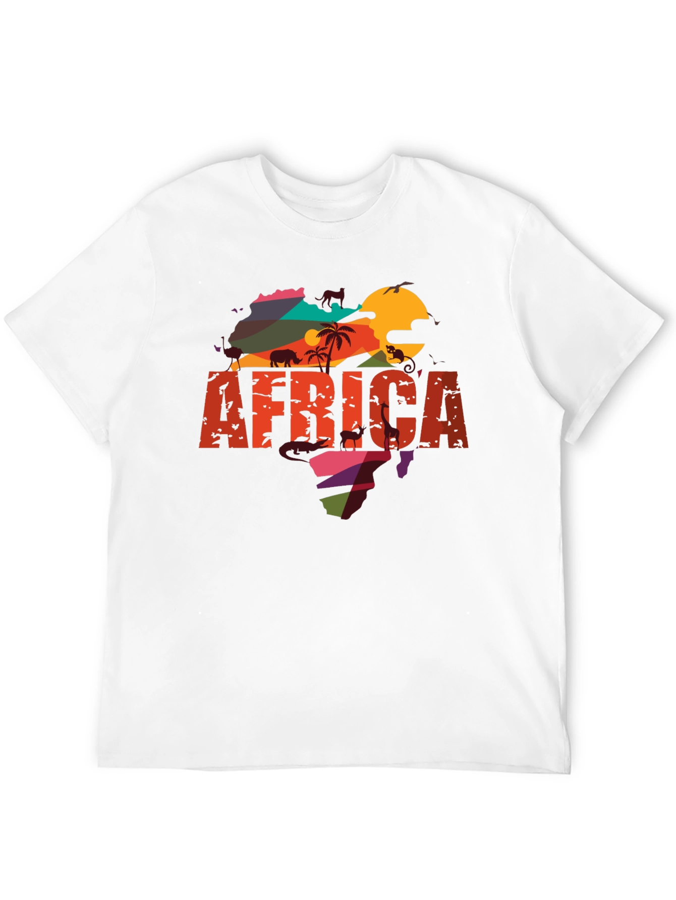 Africa Graphic Tee - Mens Black T-Shirt