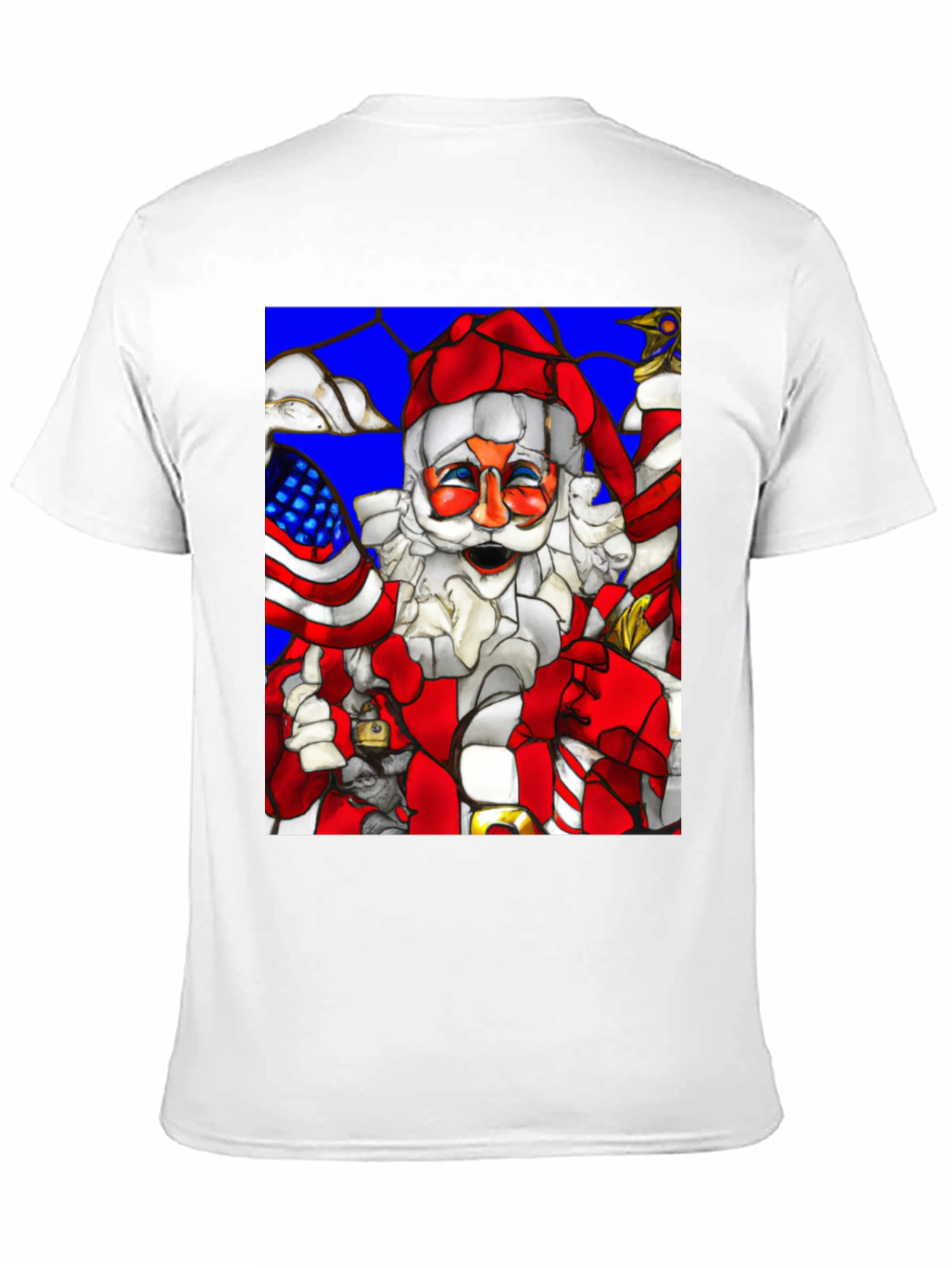 Festive Santa T-Shirt: American Holiday Cheer