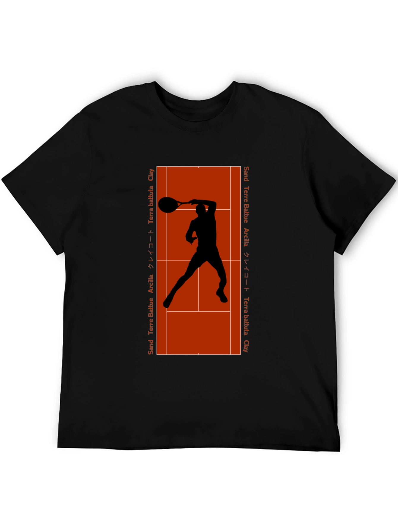 Clay Court Tennis Player Graphic T-Shirt