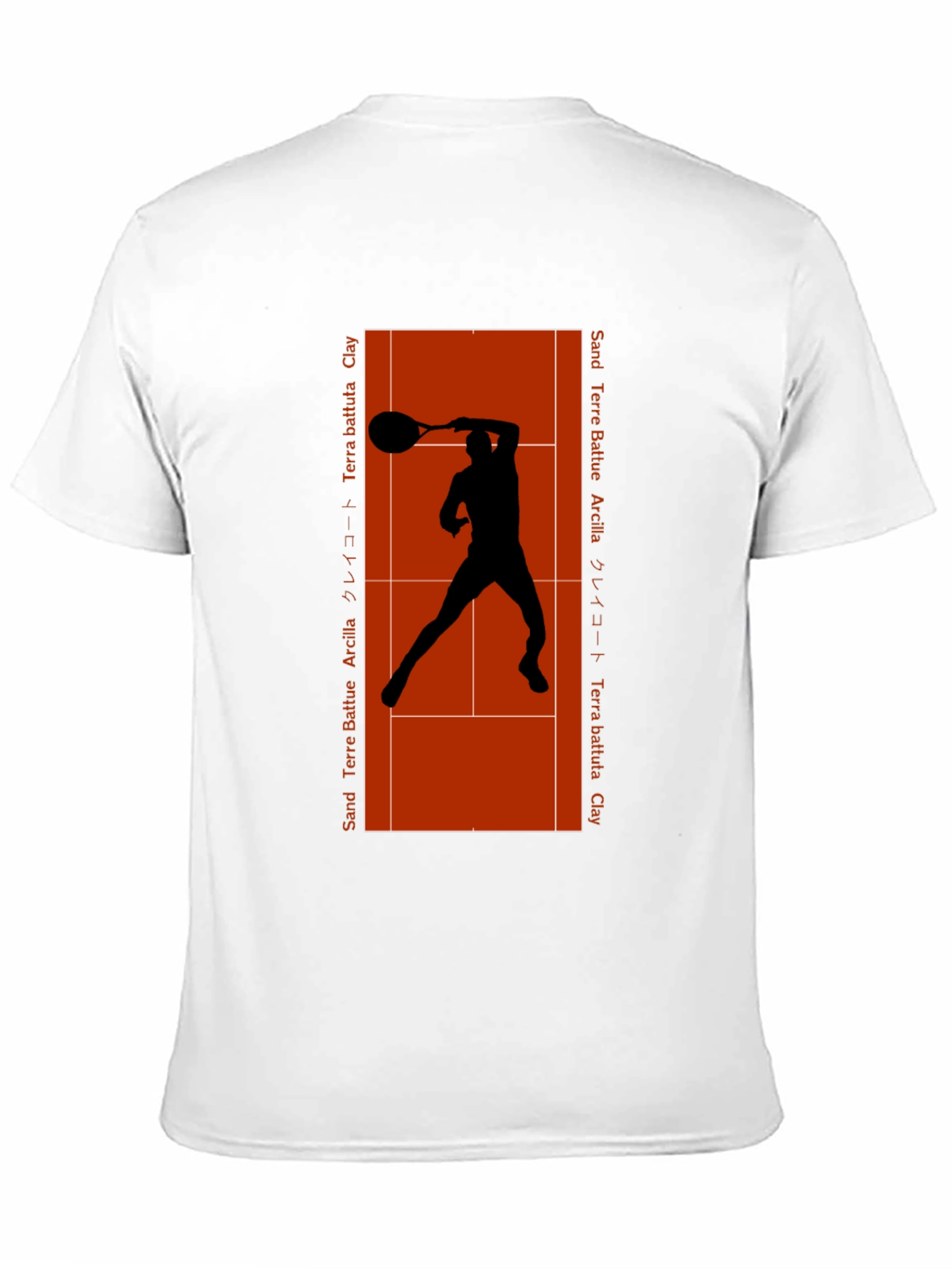 Clay Court Tennis Player Graphic T-Shirt