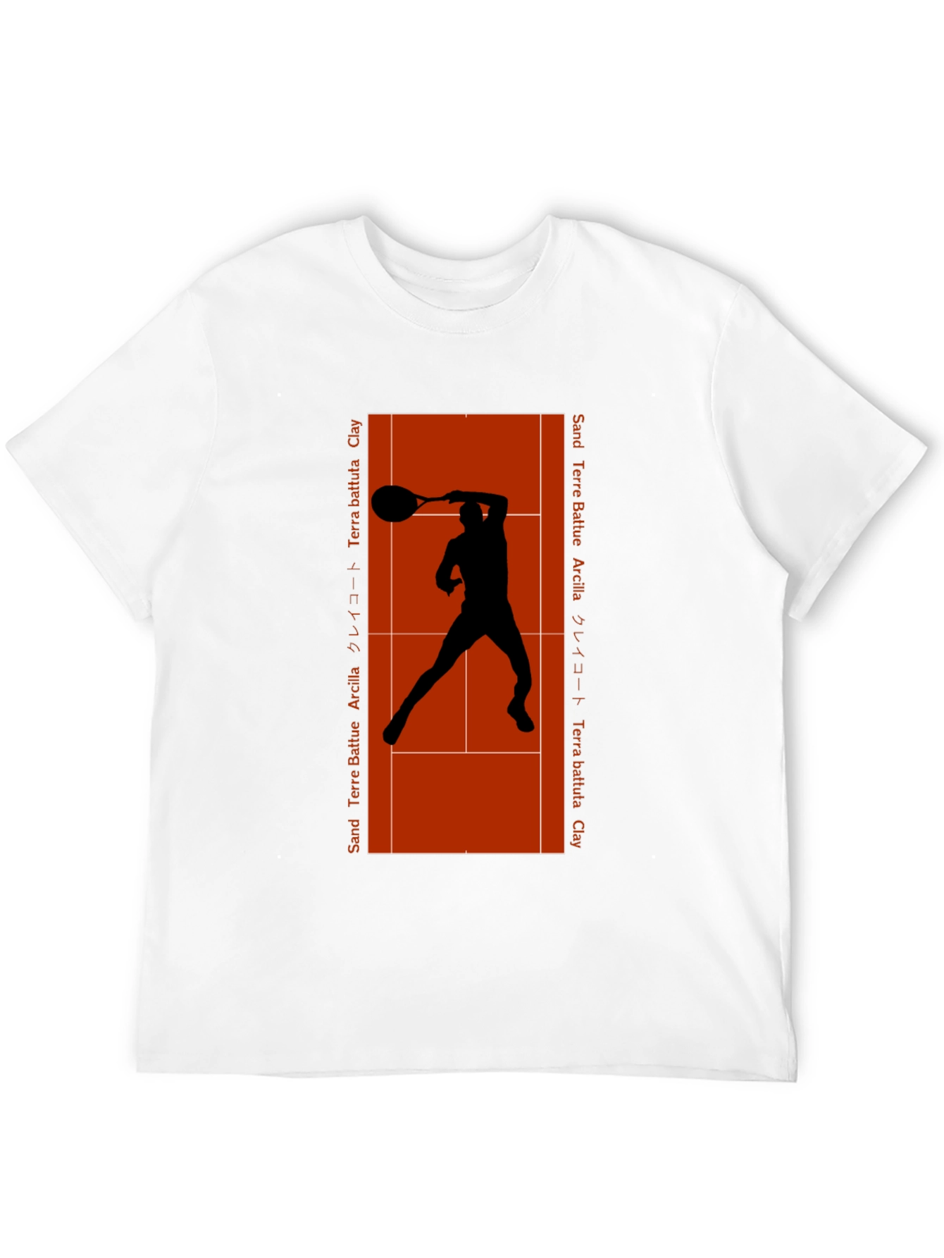 Clay Court Tennis Player Graphic T-Shirt