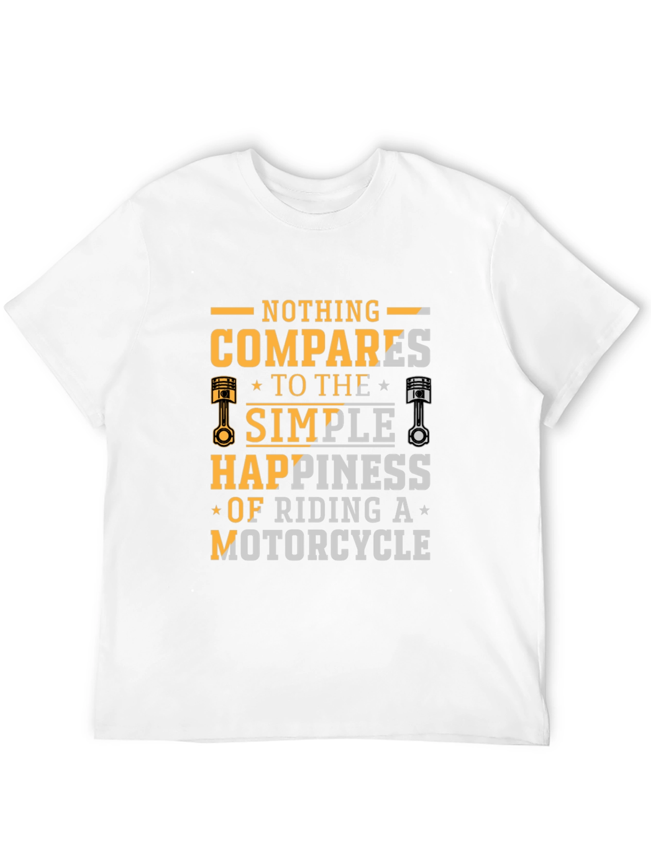 Motorcycle Riding Happiness Black T-Shirt