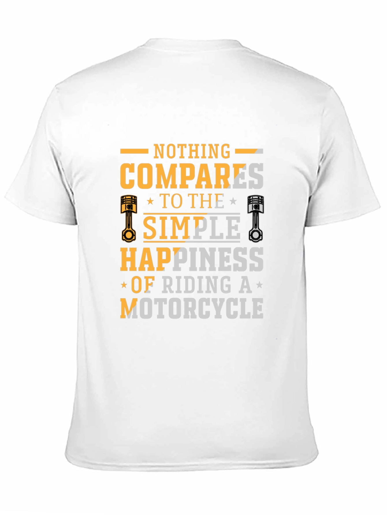 Motorcycle Riding Happiness Black T-Shirt