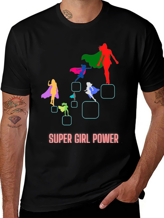 Super Girl Power Graphic T-Shirt