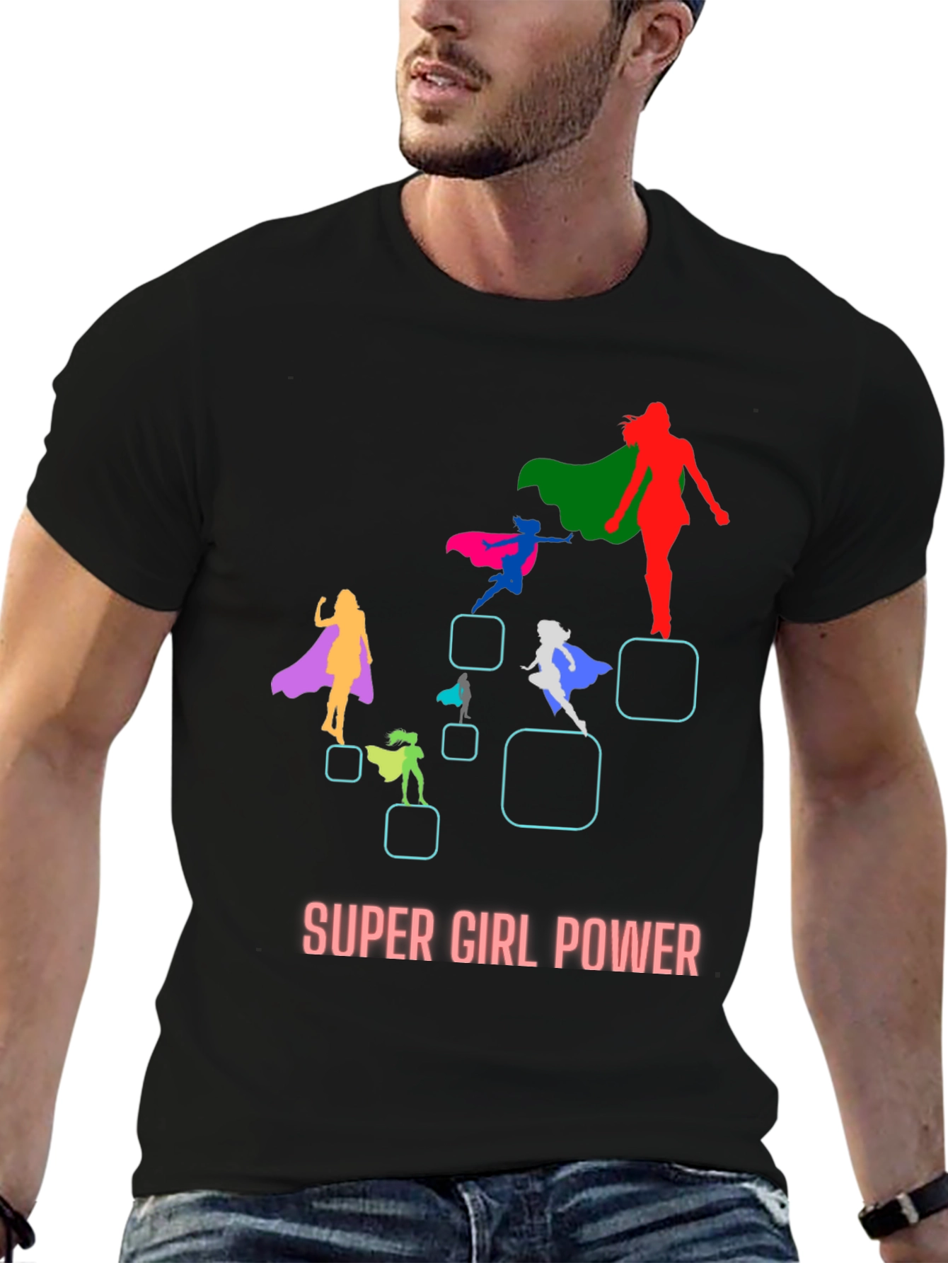 Super Girl Power Graphic T-Shirt