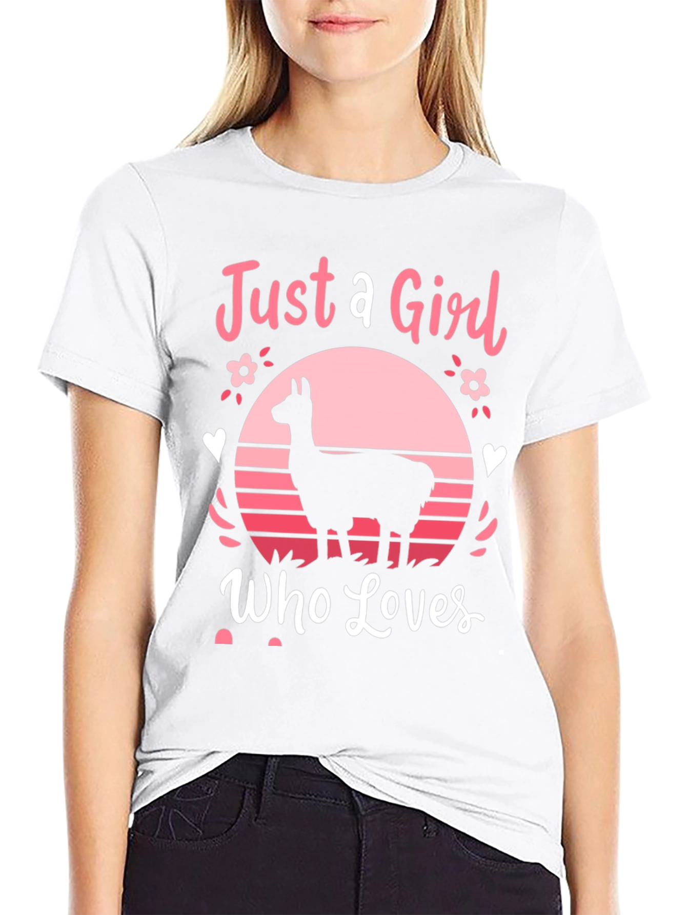 Just A Girl Who Loves Llamas T-Shirt