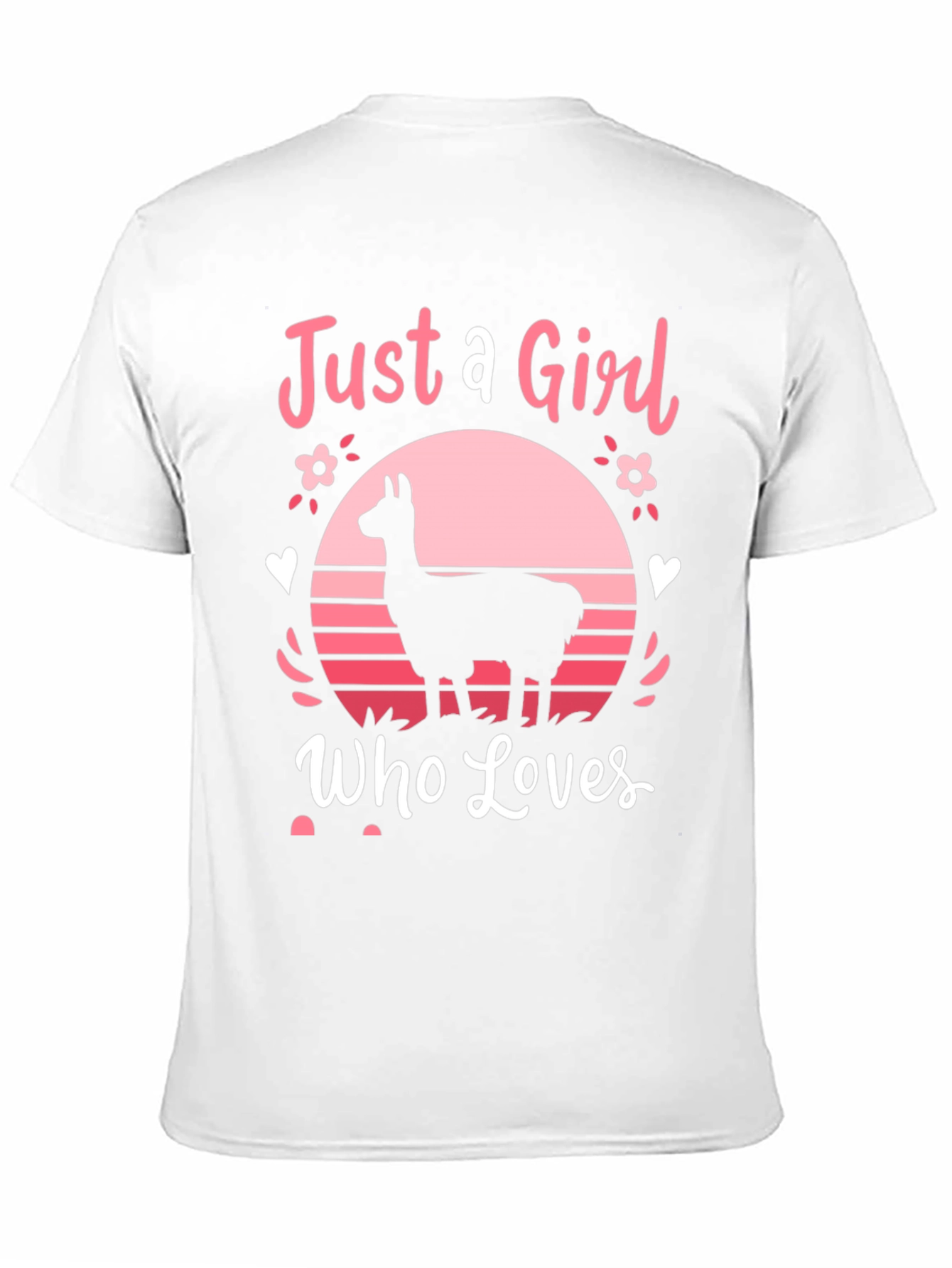 Just A Girl Who Loves Llamas T-Shirt