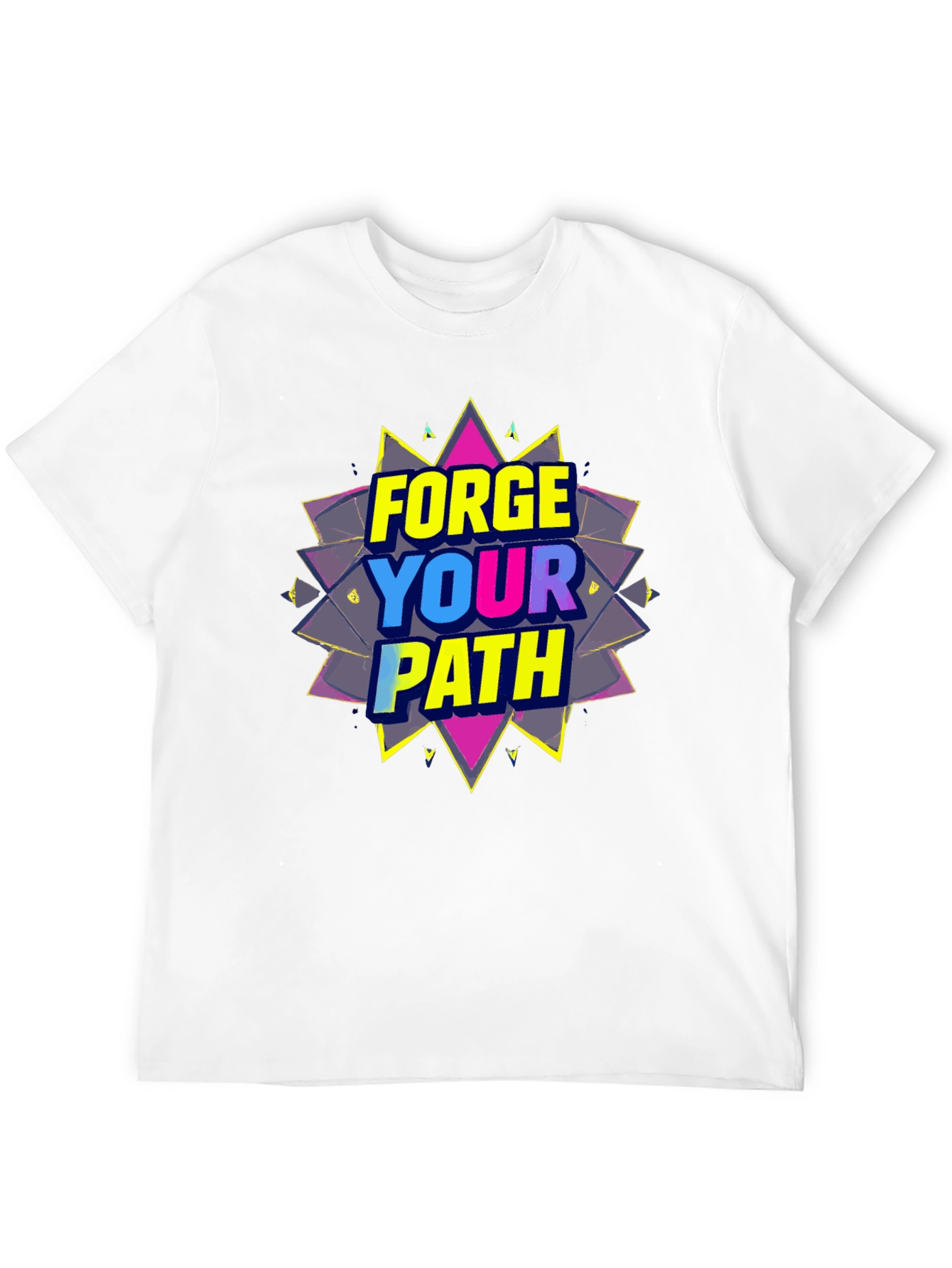 Forge Your Path Black Graphic T-Shirt