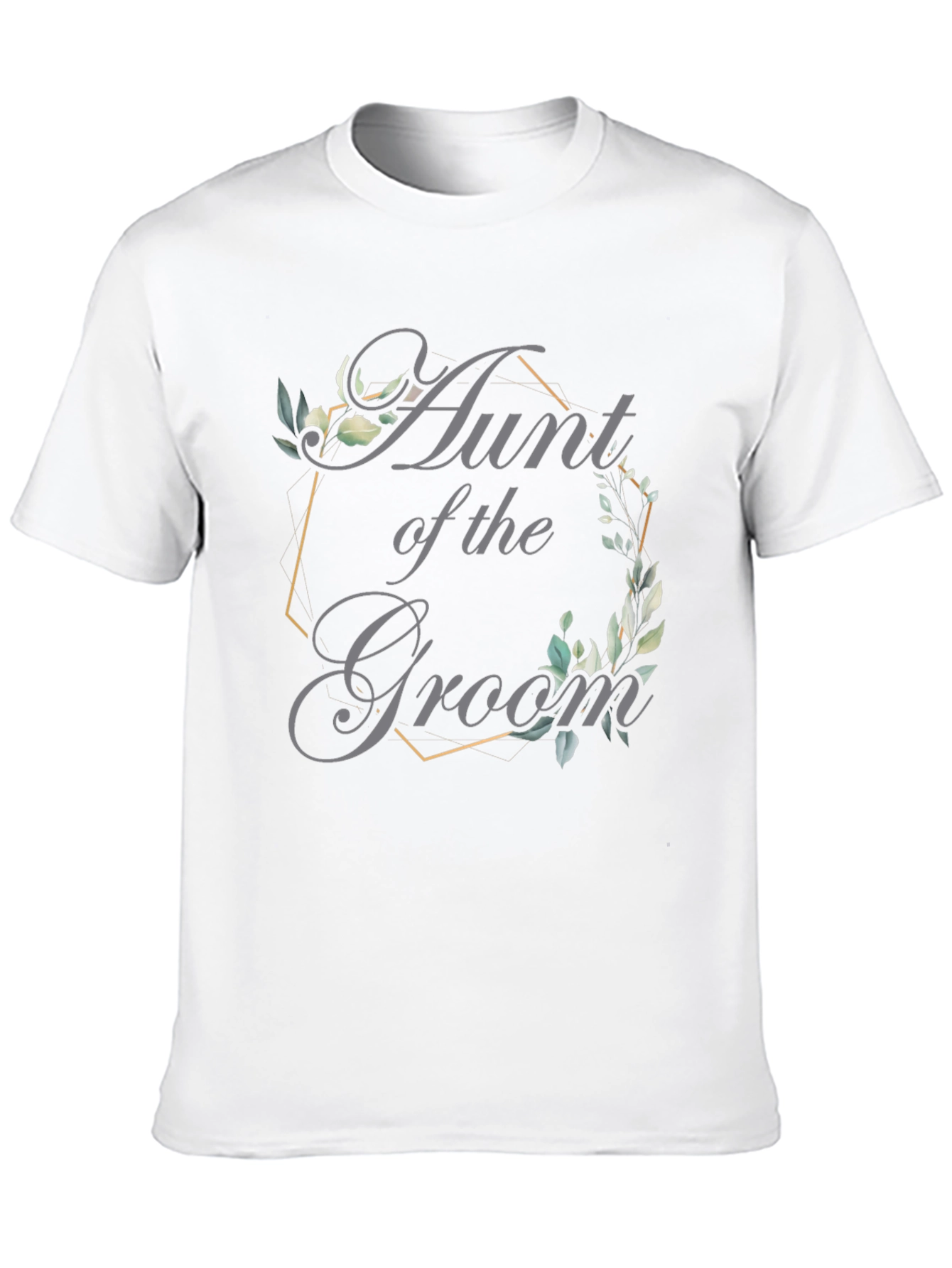 Aunt of the Groom T-Shirt - Elegant Wedding Apparel