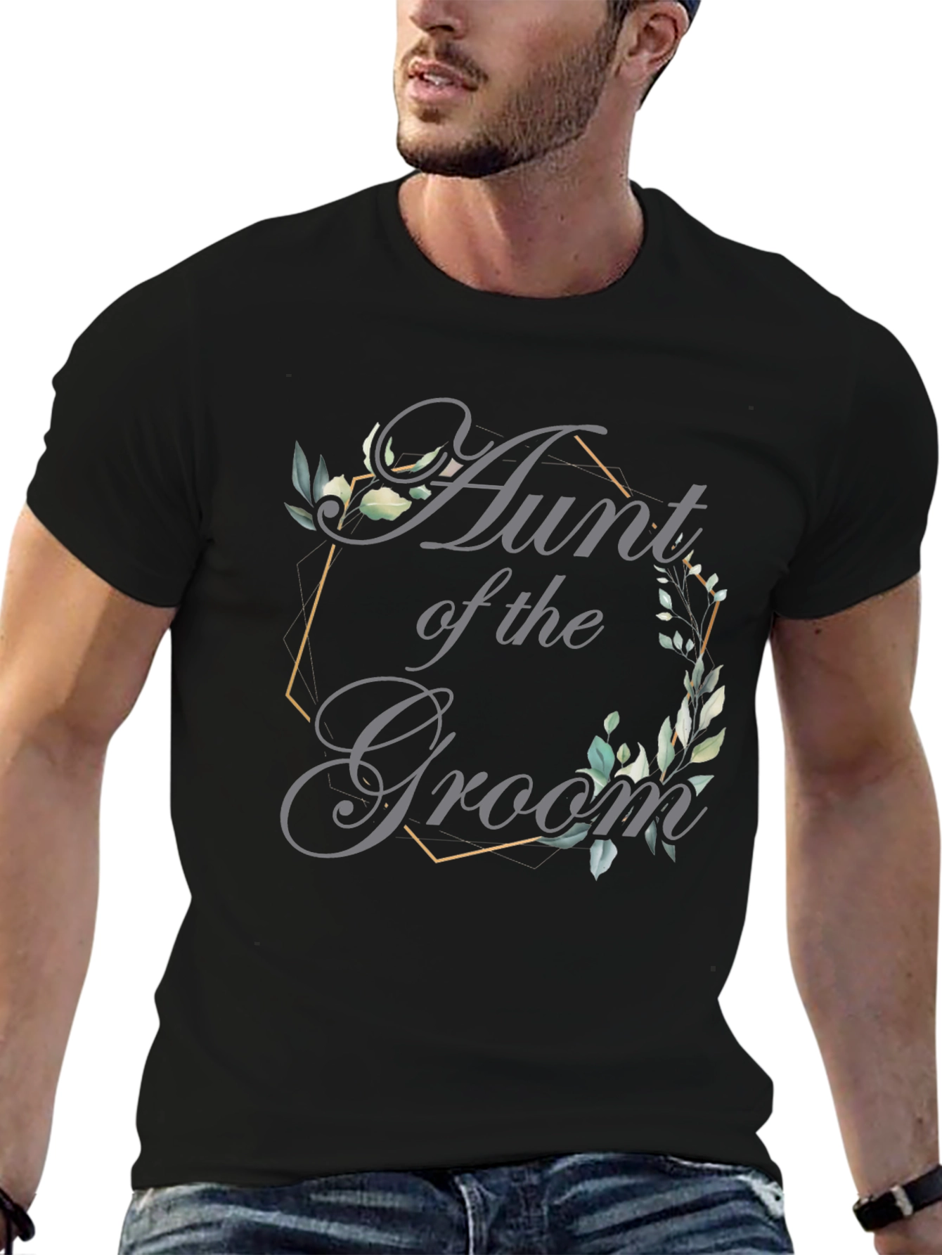 Aunt of the Groom T-Shirt - Elegant Wedding Apparel
