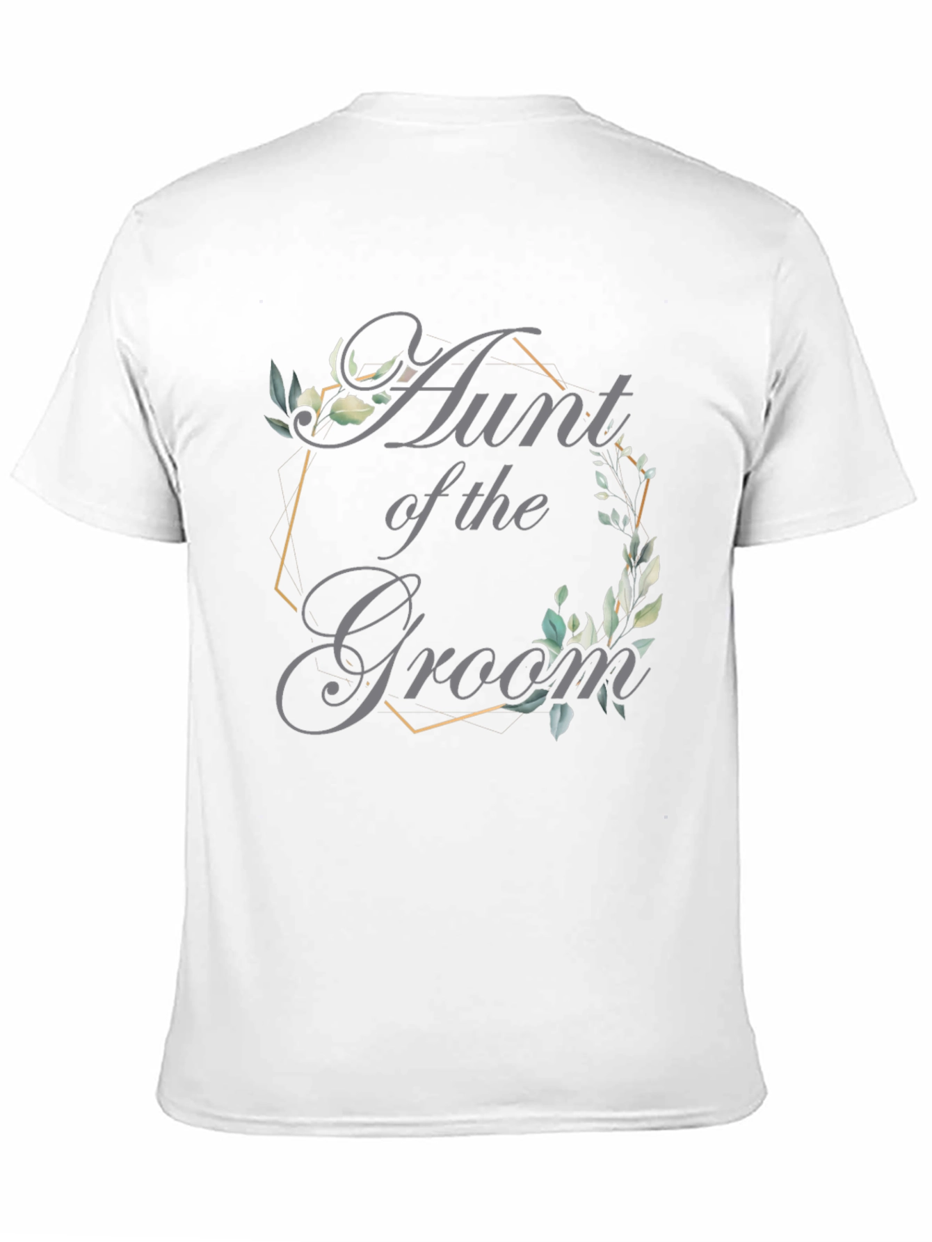 Aunt of the Groom T-Shirt - Elegant Wedding Apparel