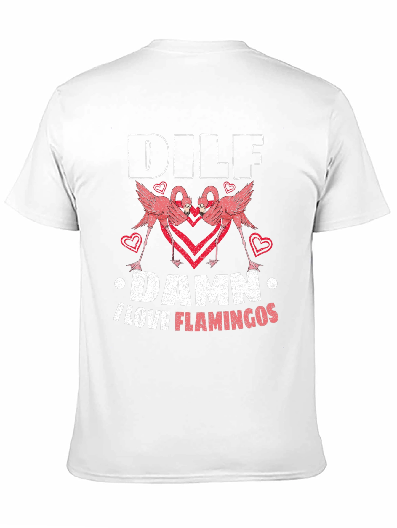 DILF Damn I Love Flamingos Graphic Tee