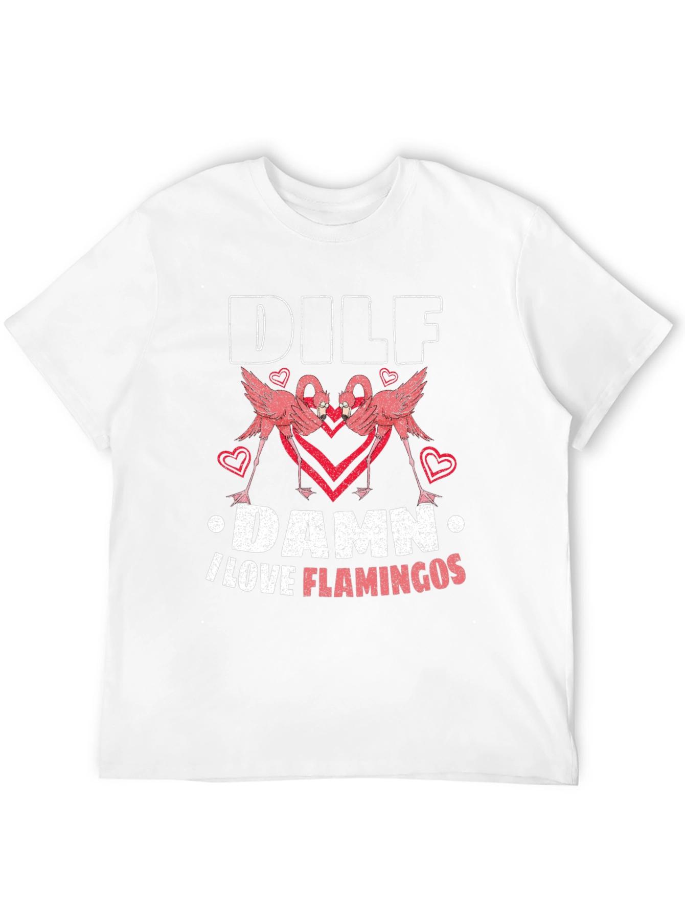 DILF Damn I Love Flamingos Graphic Tee