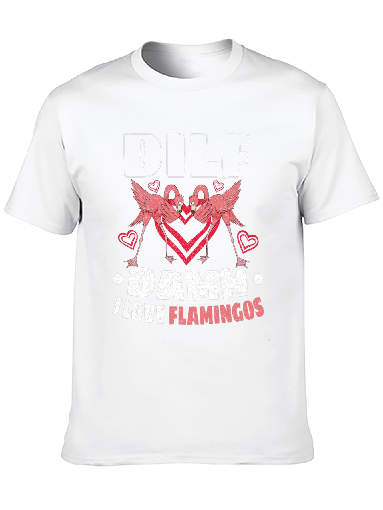 DILF Damn I Love Flamingos Graphic Tee