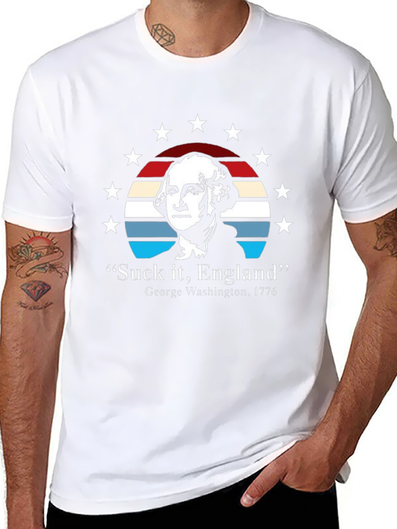 Suck It England T-Shirt - George Washington 1776