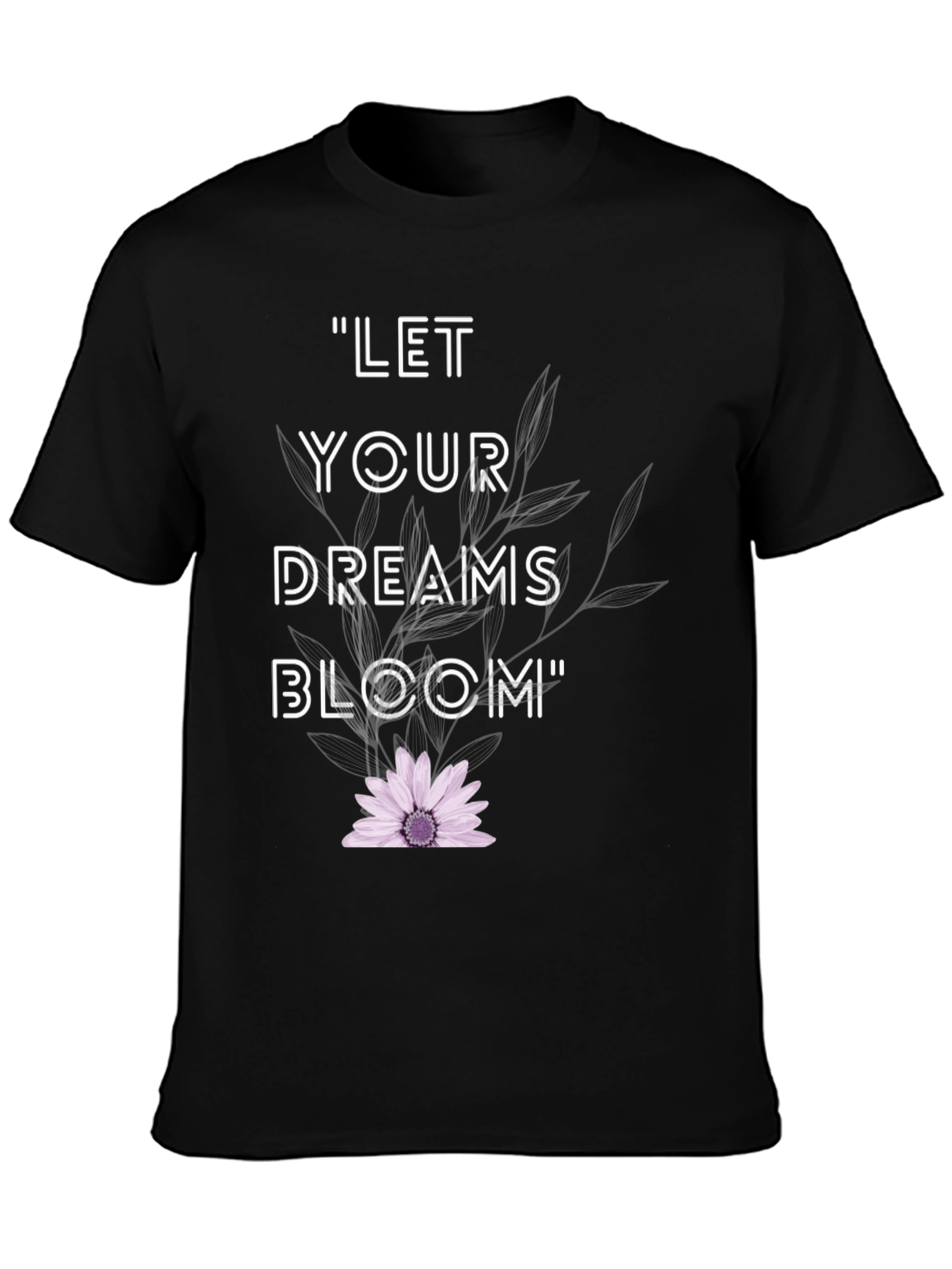 Dream Bloom Black T-Shirt