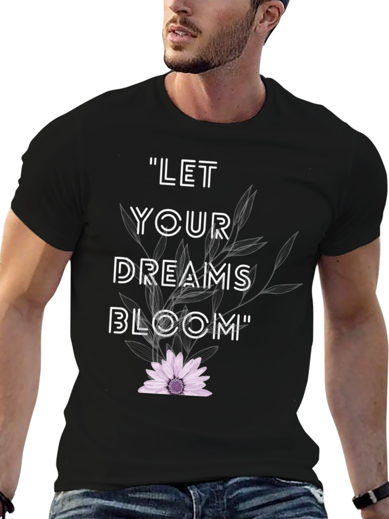 Dream Bloom Black T-Shirt