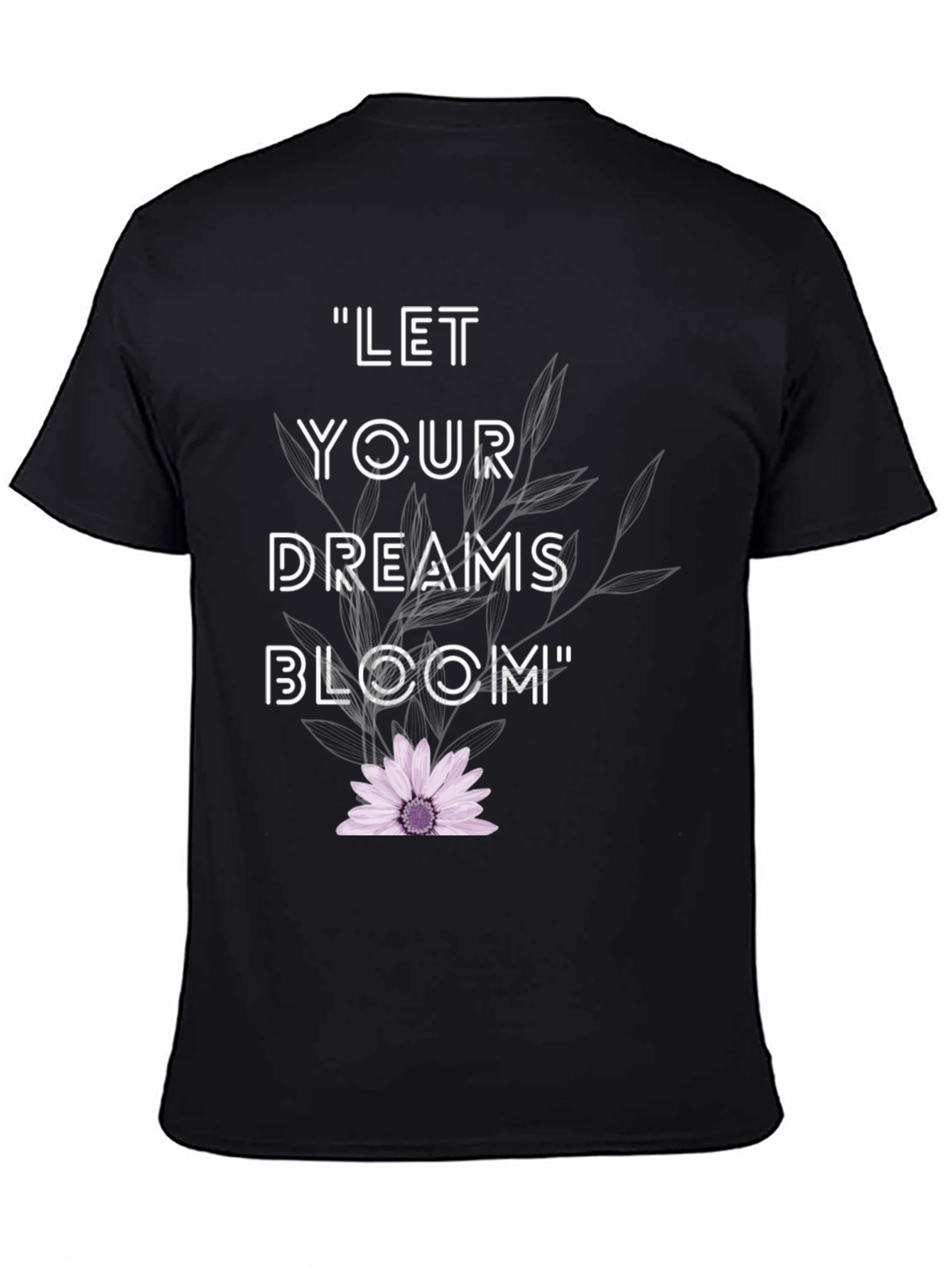 Dream Bloom Black T-Shirt