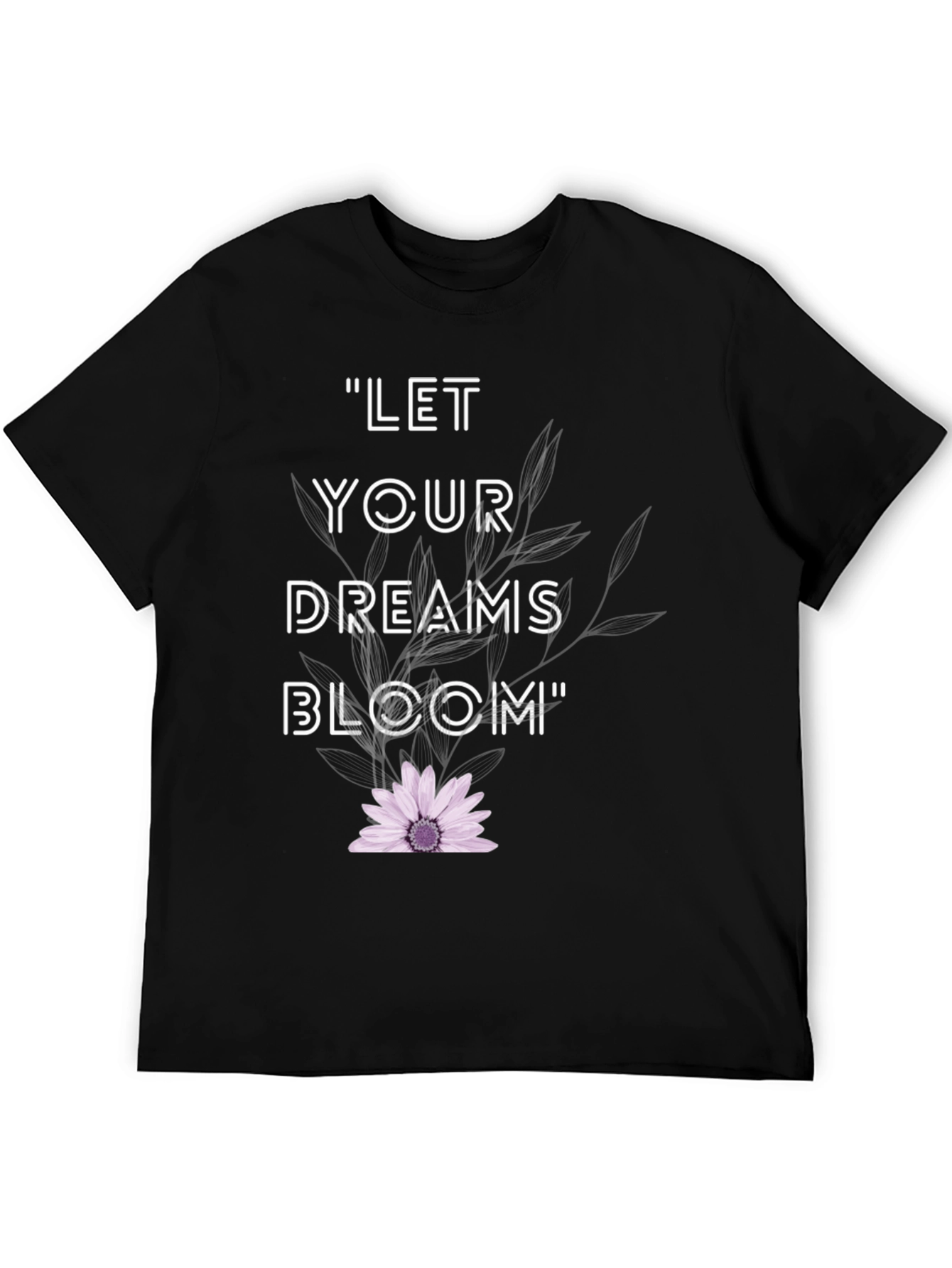 Dream Bloom Black T-Shirt