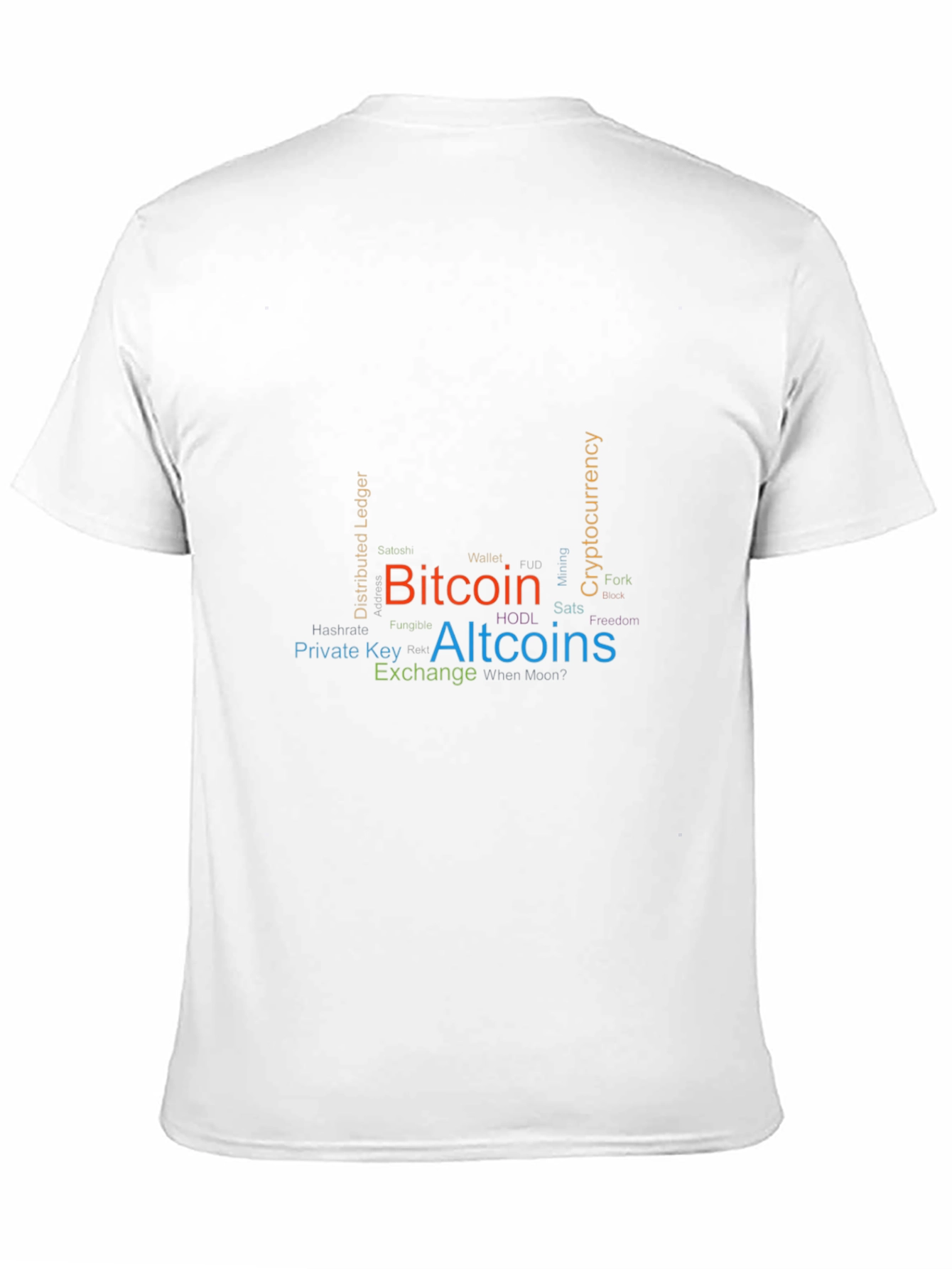 Bitcoin & Altcoins Word Cloud Graphic Tee