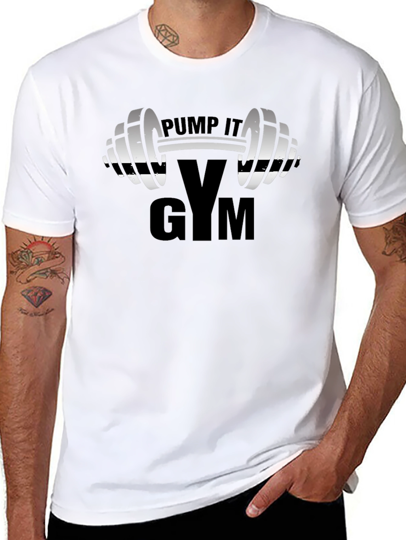 Pump It Gym Black T-Shirt