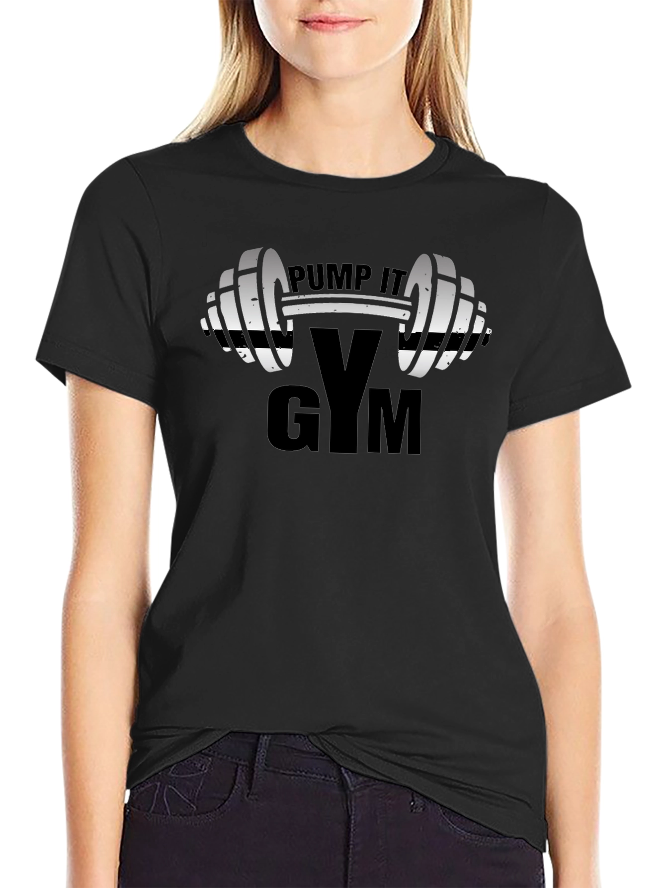 Pump It Gym Black T-Shirt