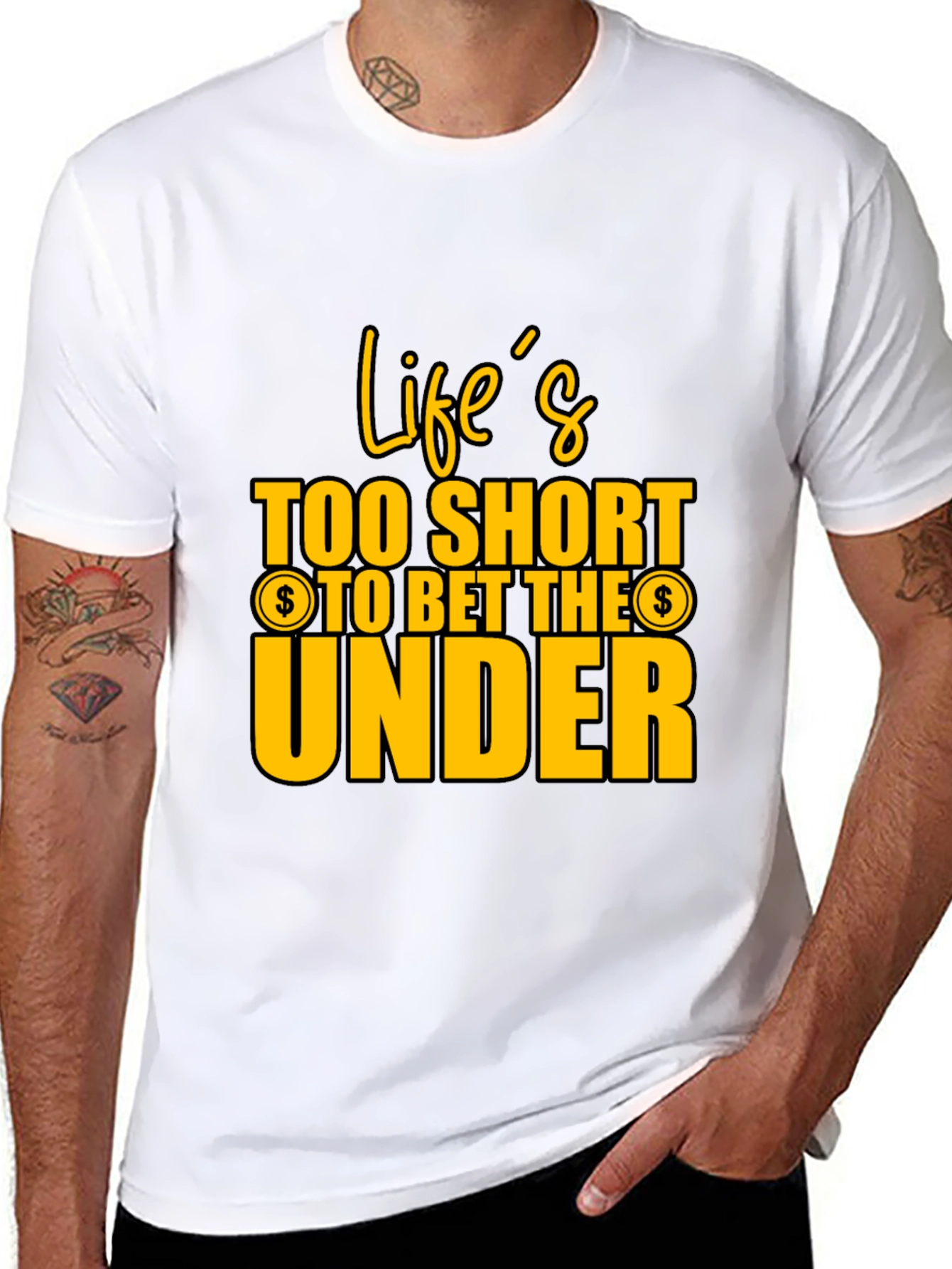 Lifes Too Short Black Graphic Tee