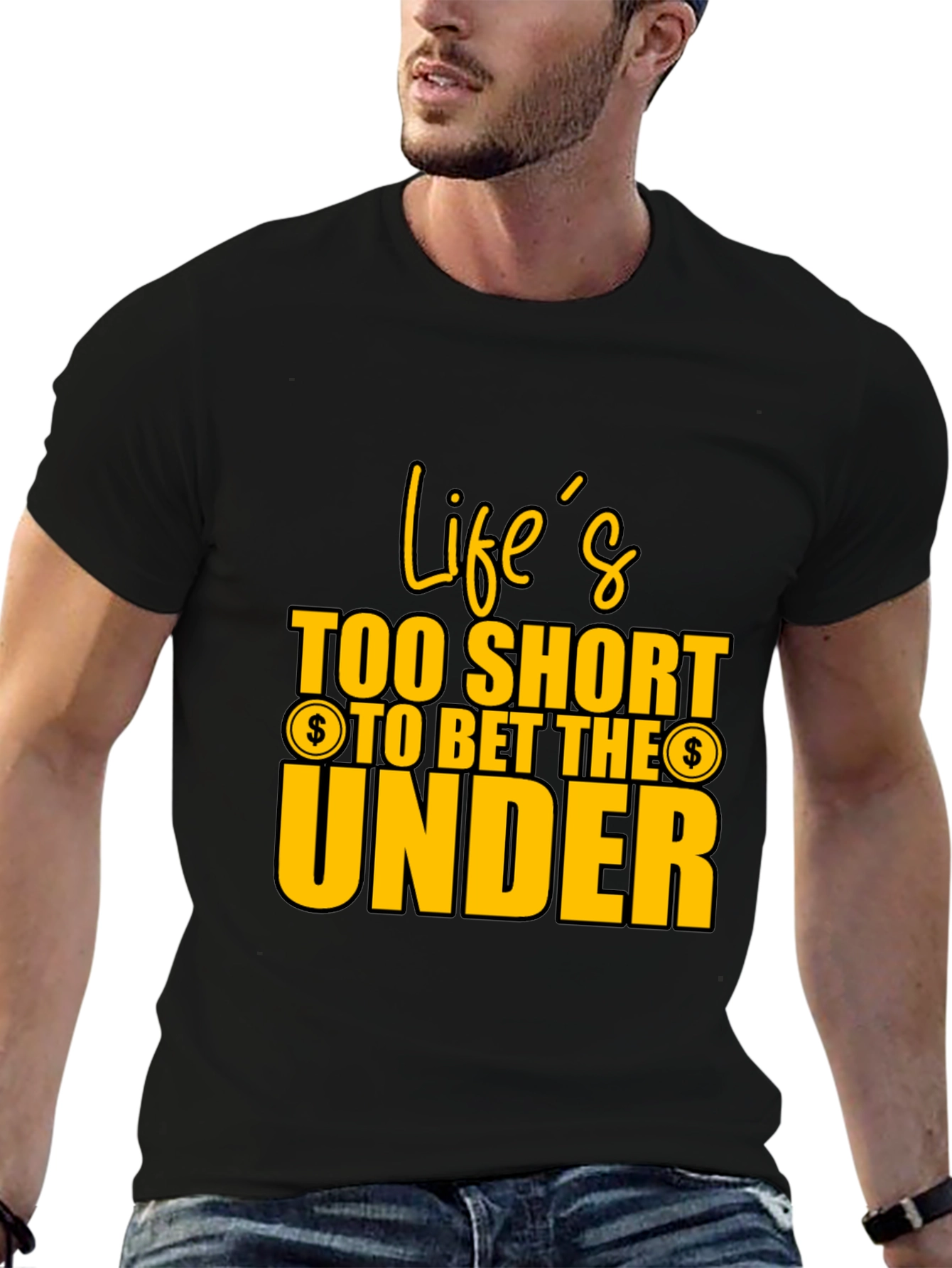 Lifes Too Short Black Graphic Tee