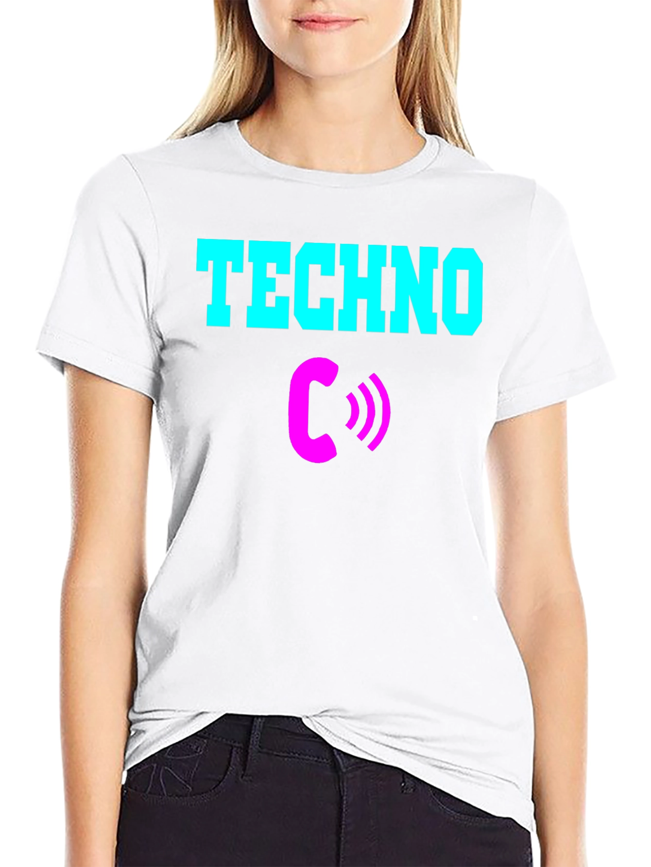 Techno Calling T-Shirt - Vibrant Graphic Tee