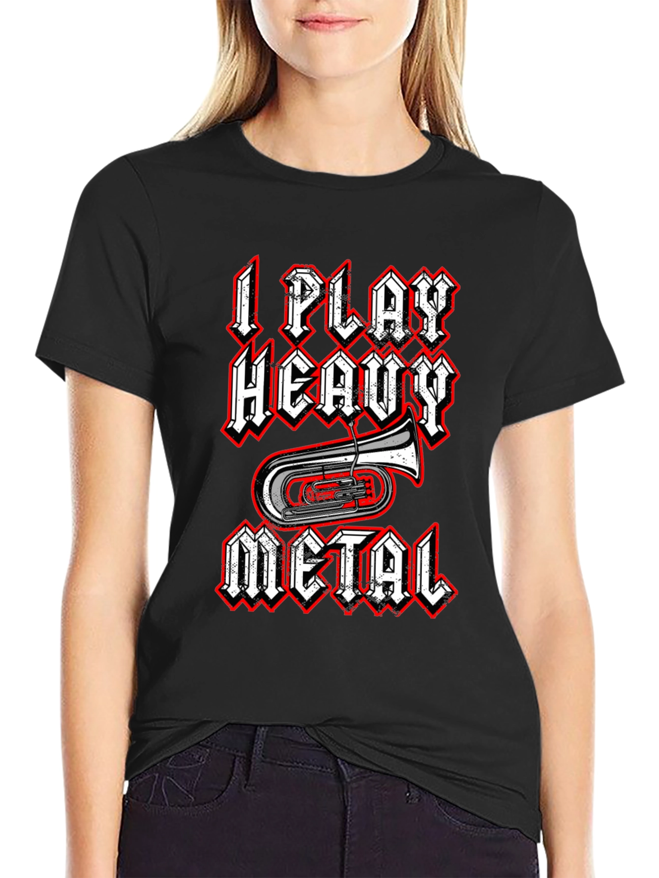 I Play Heavy Metal T-Shirt - Funny Band Tee
