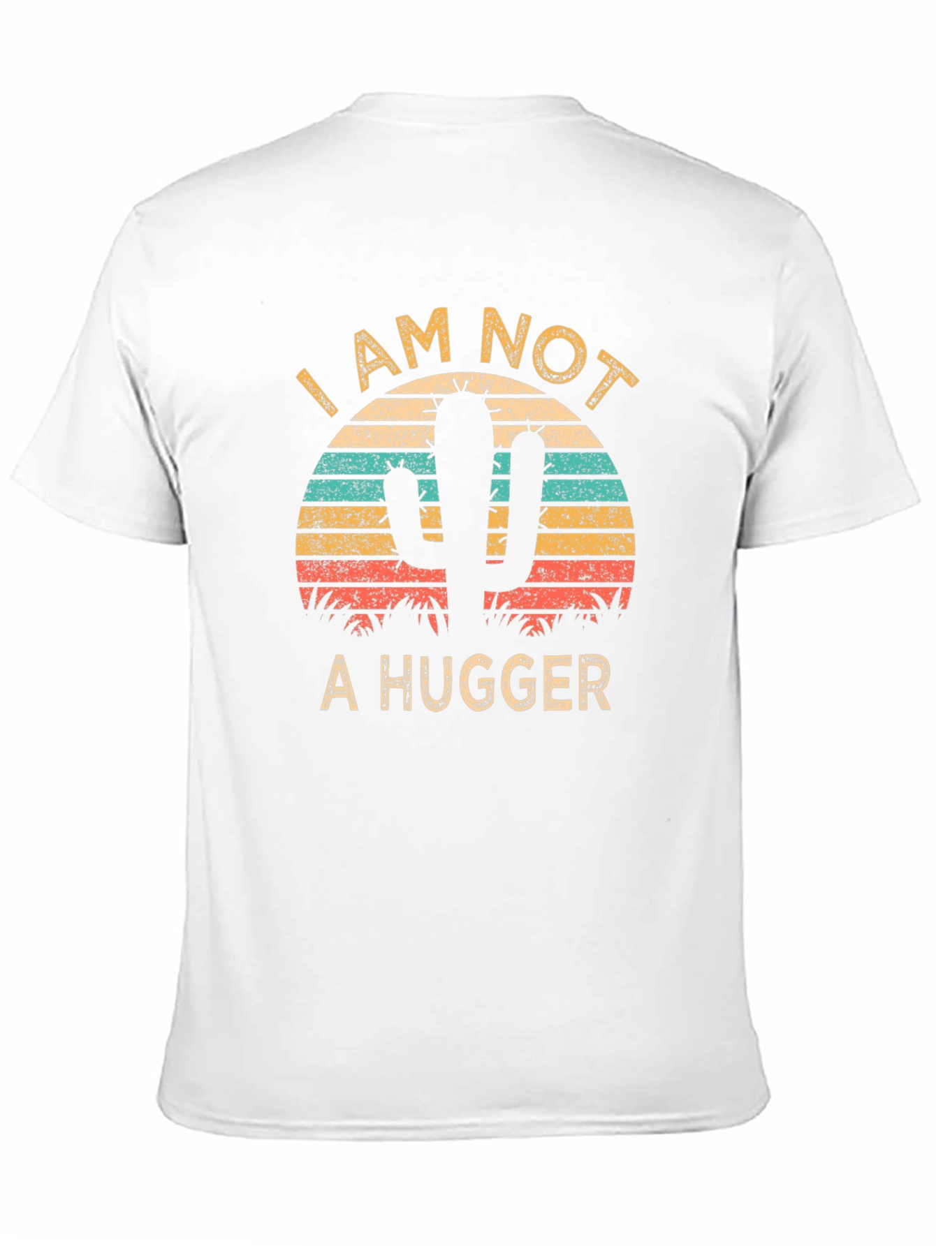 I am Not a Hugger Cactus Graphic T-Shirt
