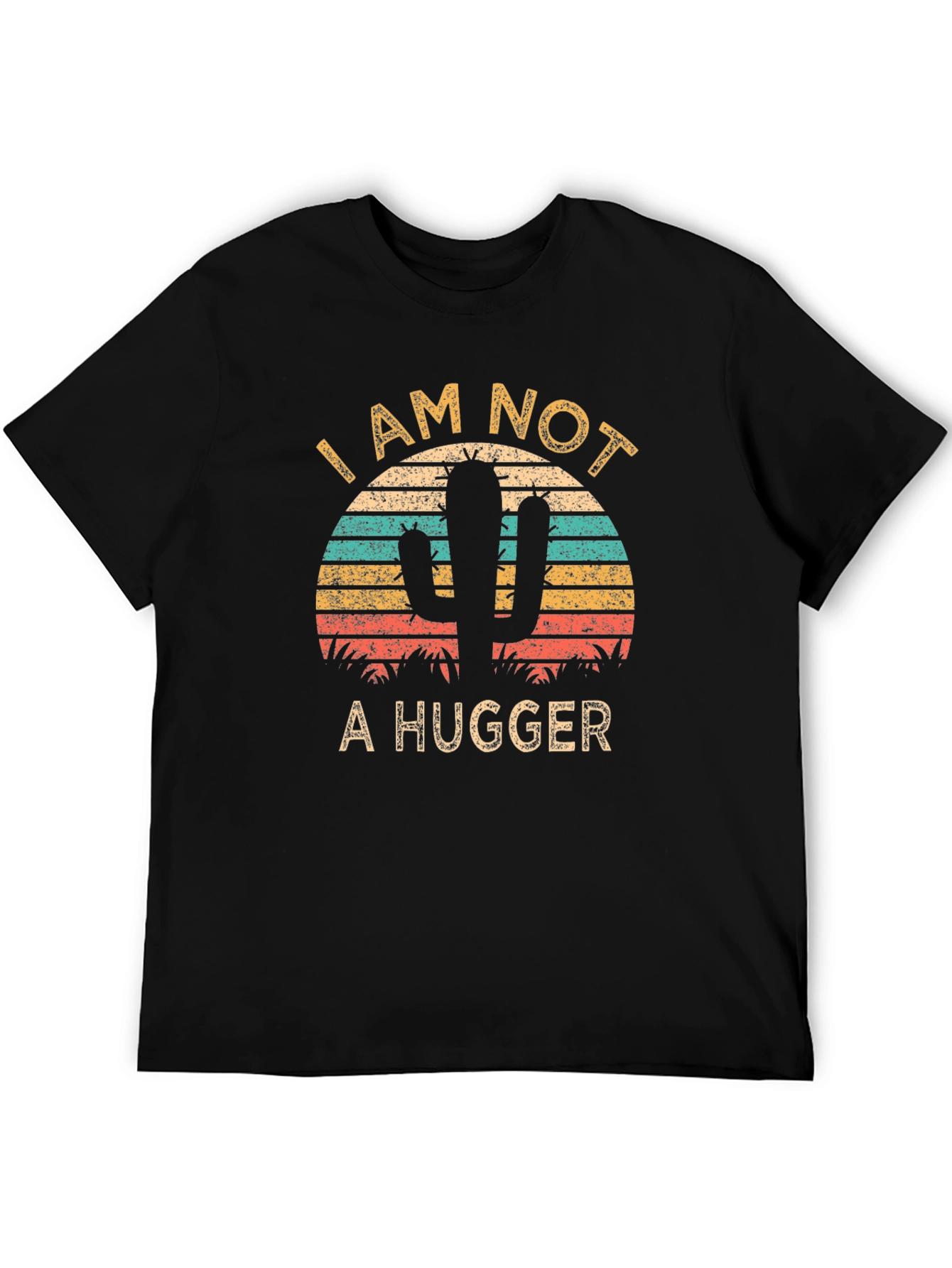I am Not a Hugger Cactus Graphic T-Shirt
