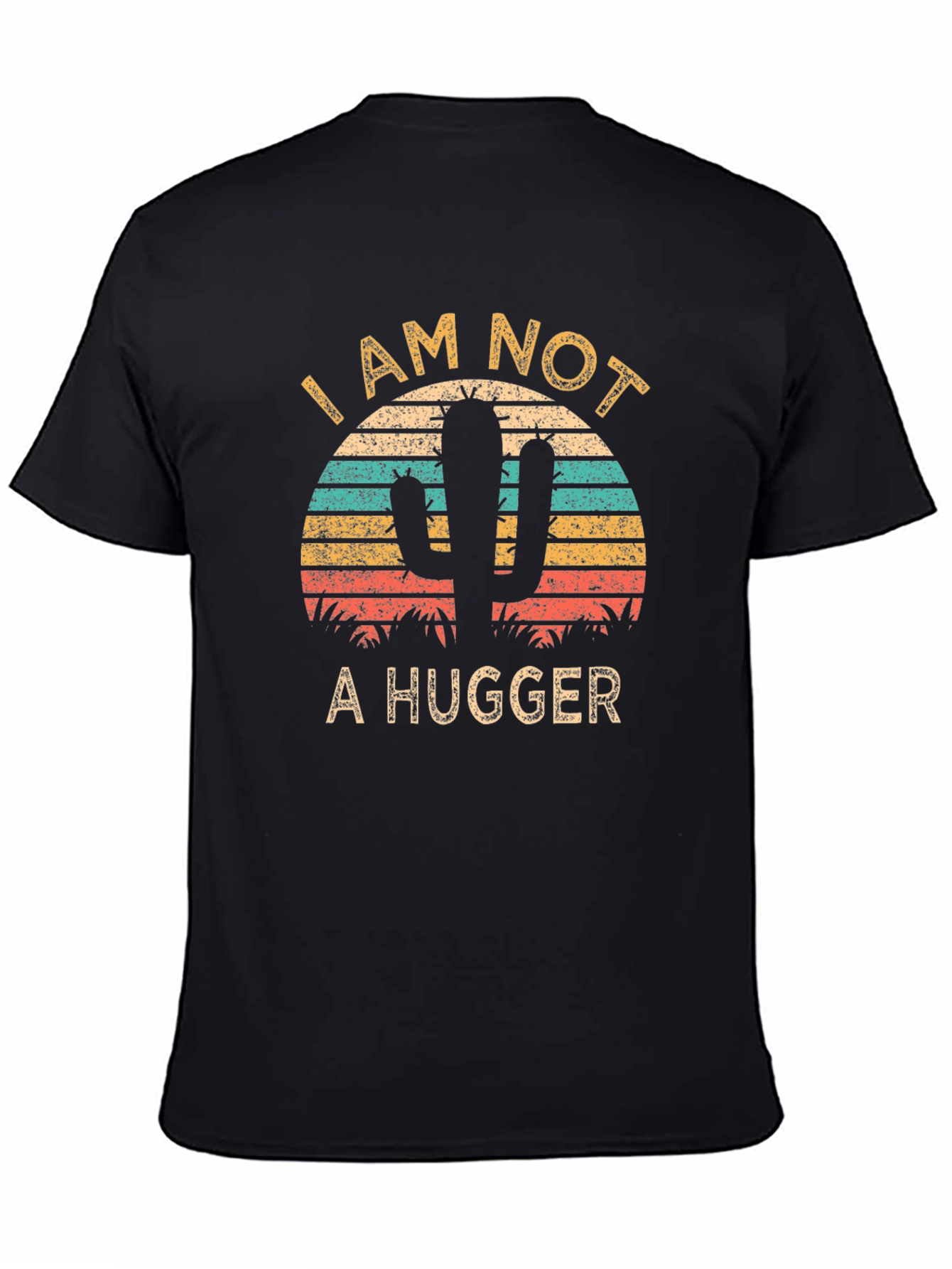 I am Not a Hugger Cactus Graphic T-Shirt