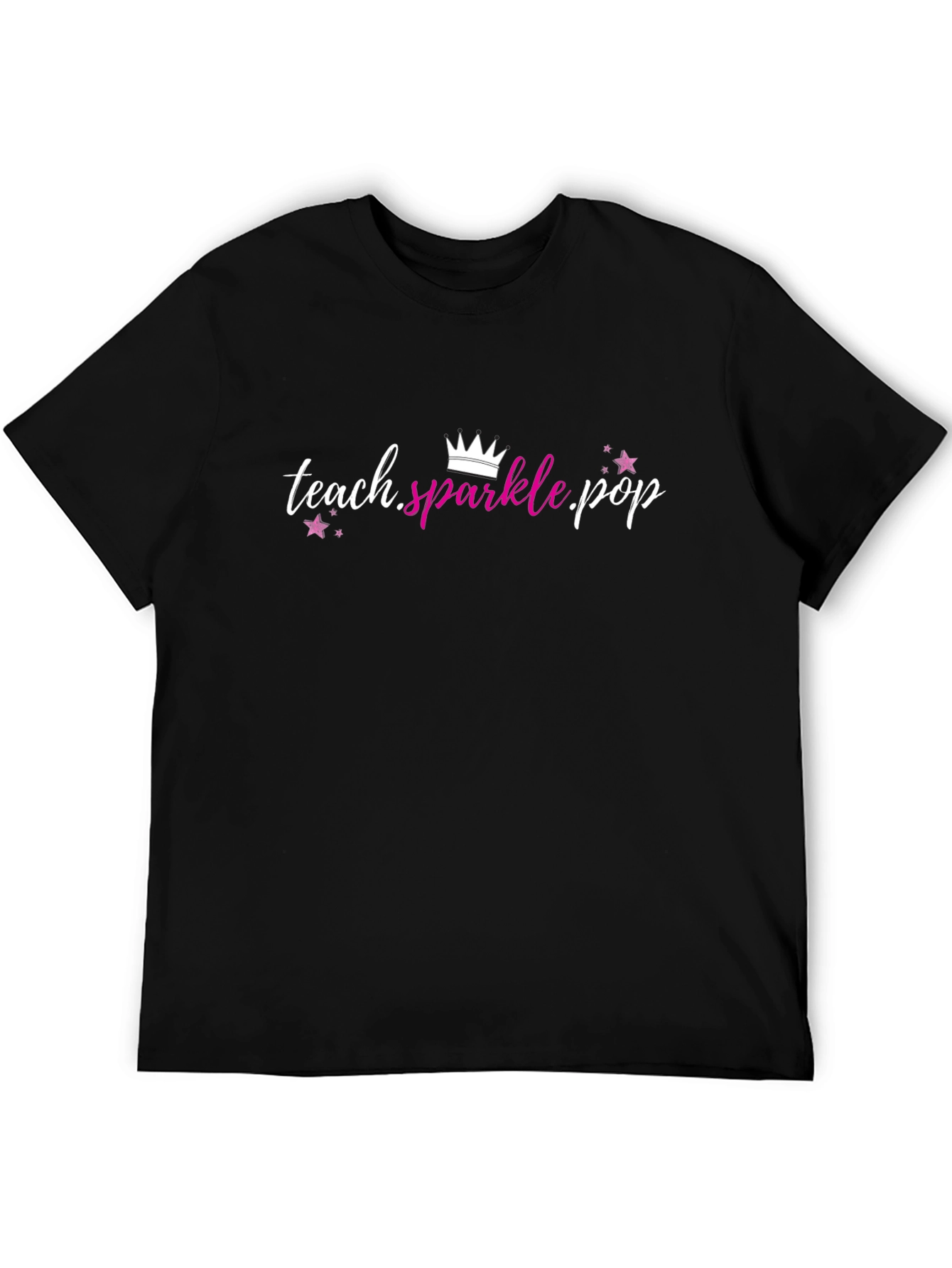 Teach Sparkle Pop Black T-Shirt