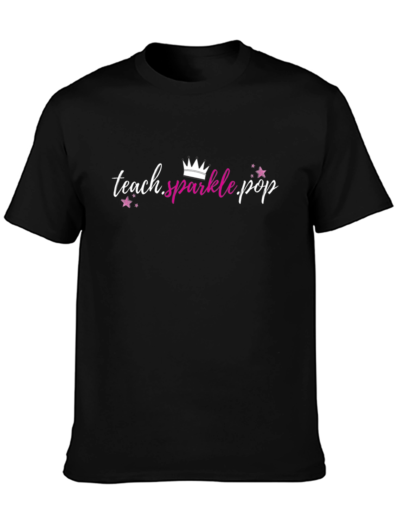 Teach Sparkle Pop Black T-Shirt
