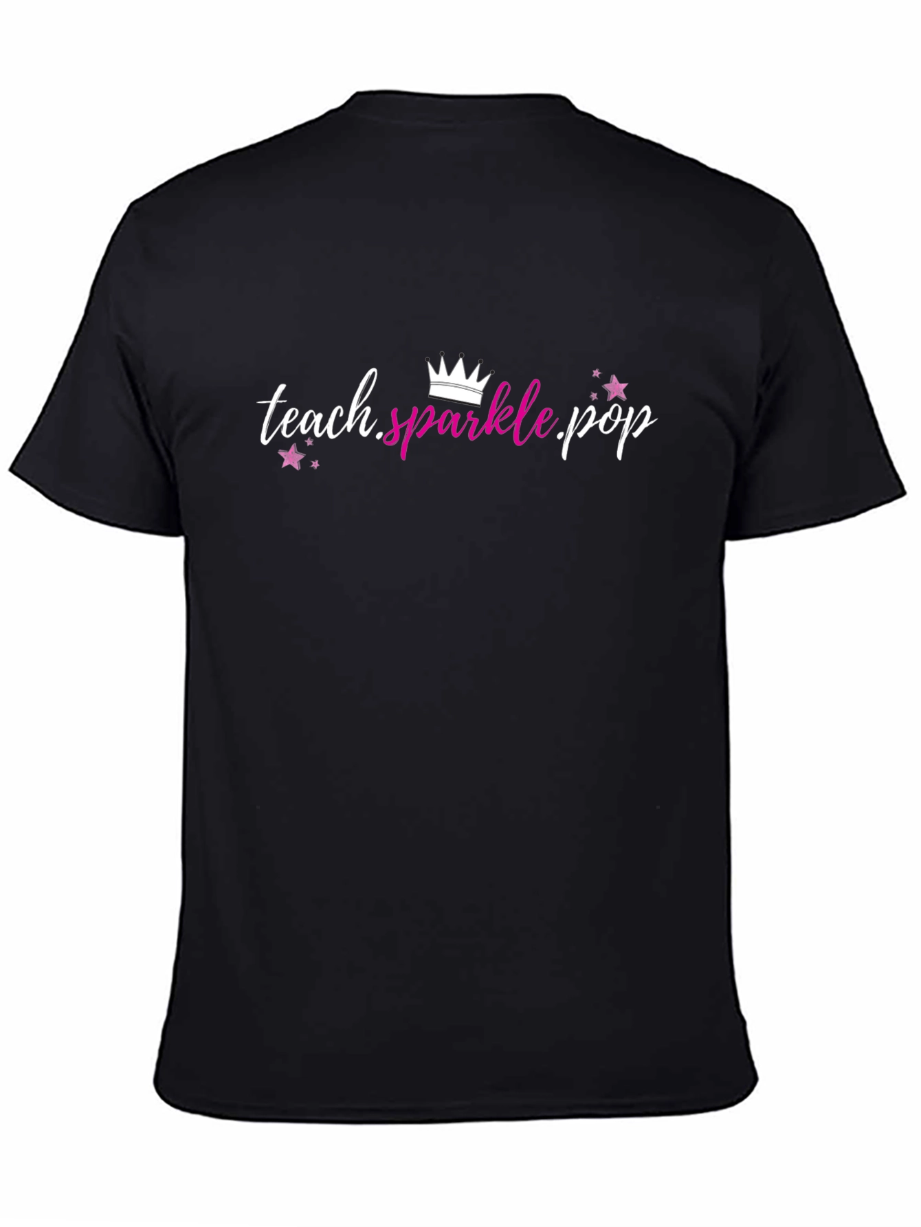 Teach Sparkle Pop Black T-Shirt