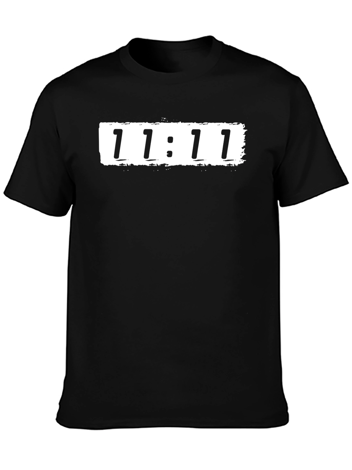 11:11 Graphic Tee - Black Cotton T-Shirt