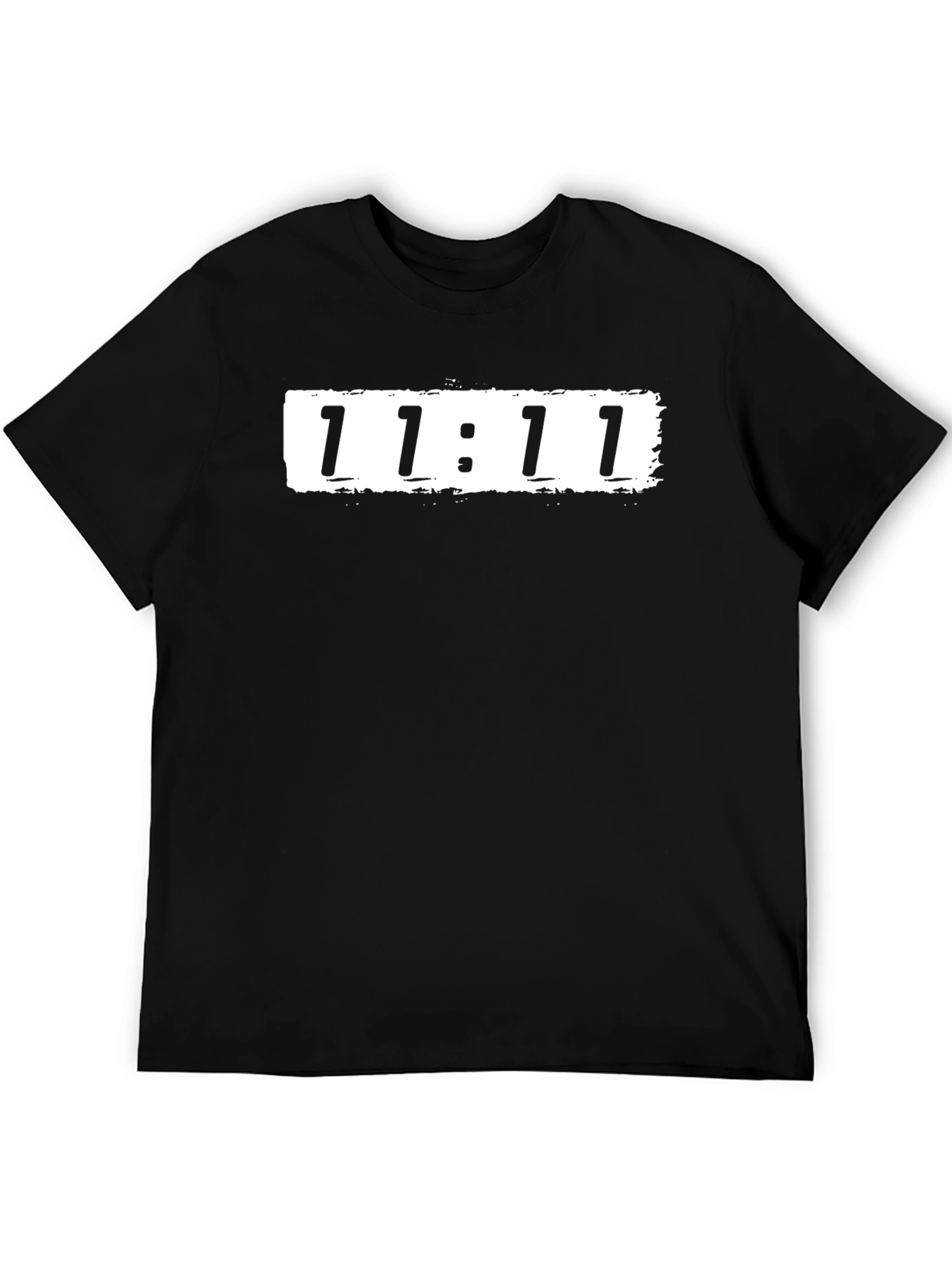 11:11 Graphic Tee - Black Cotton T-Shirt