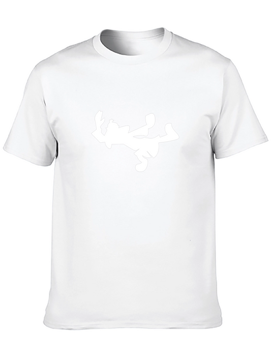Cartoon Silhouette Black Tee