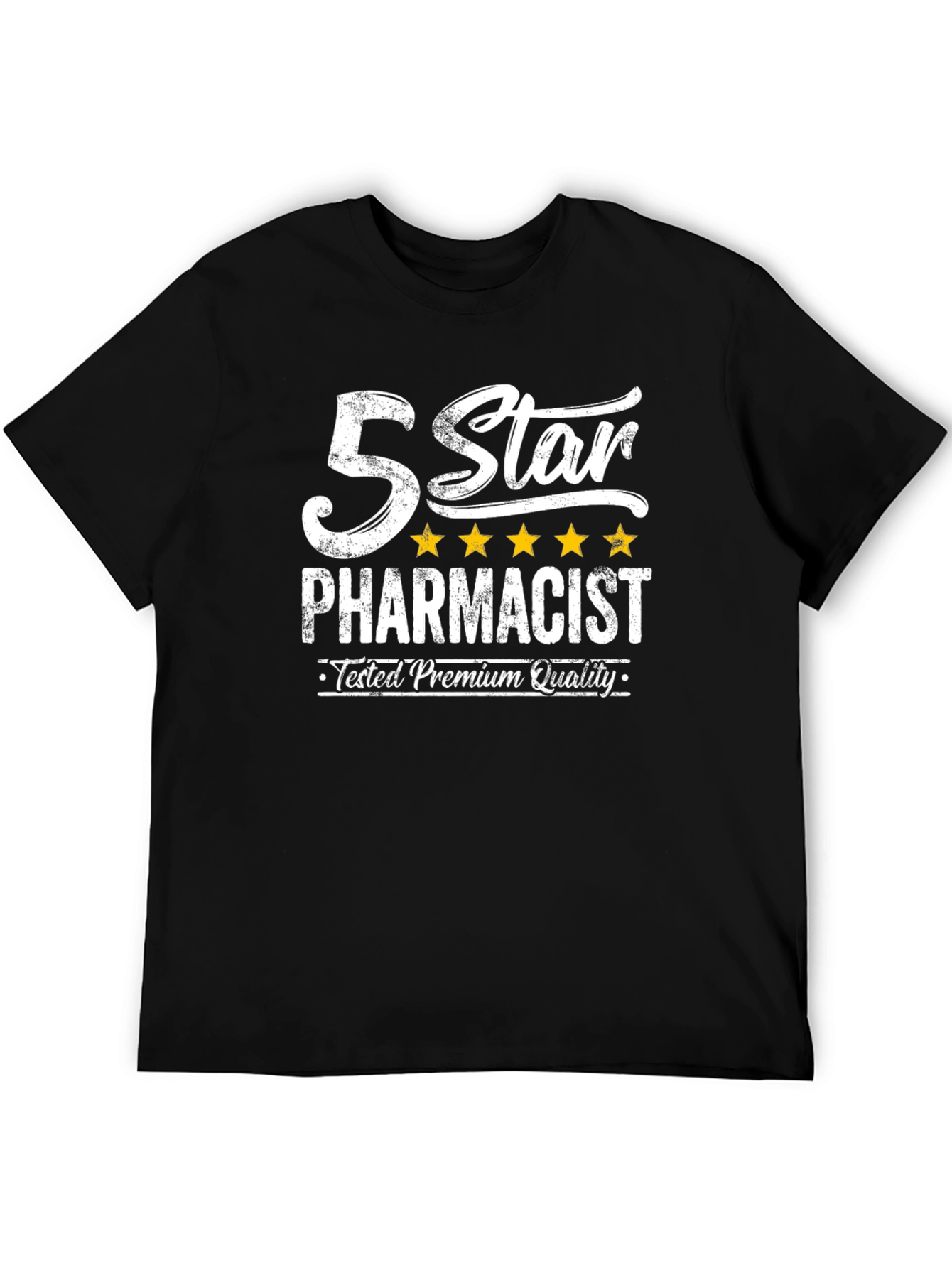 5 Star Pharmacist Black T-Shirt