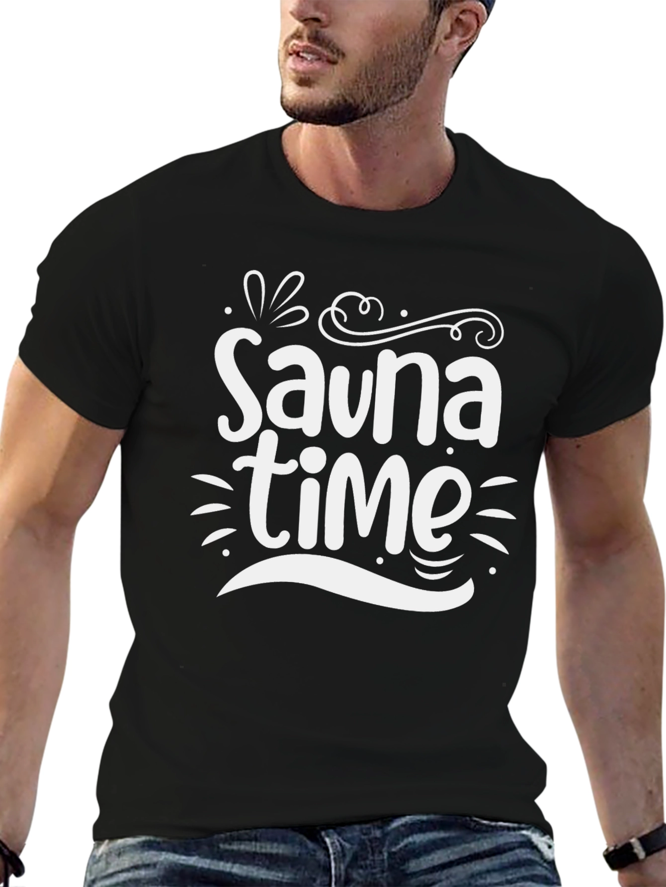 Sauna Time Graphic Tee - Soft Cotton Comfort