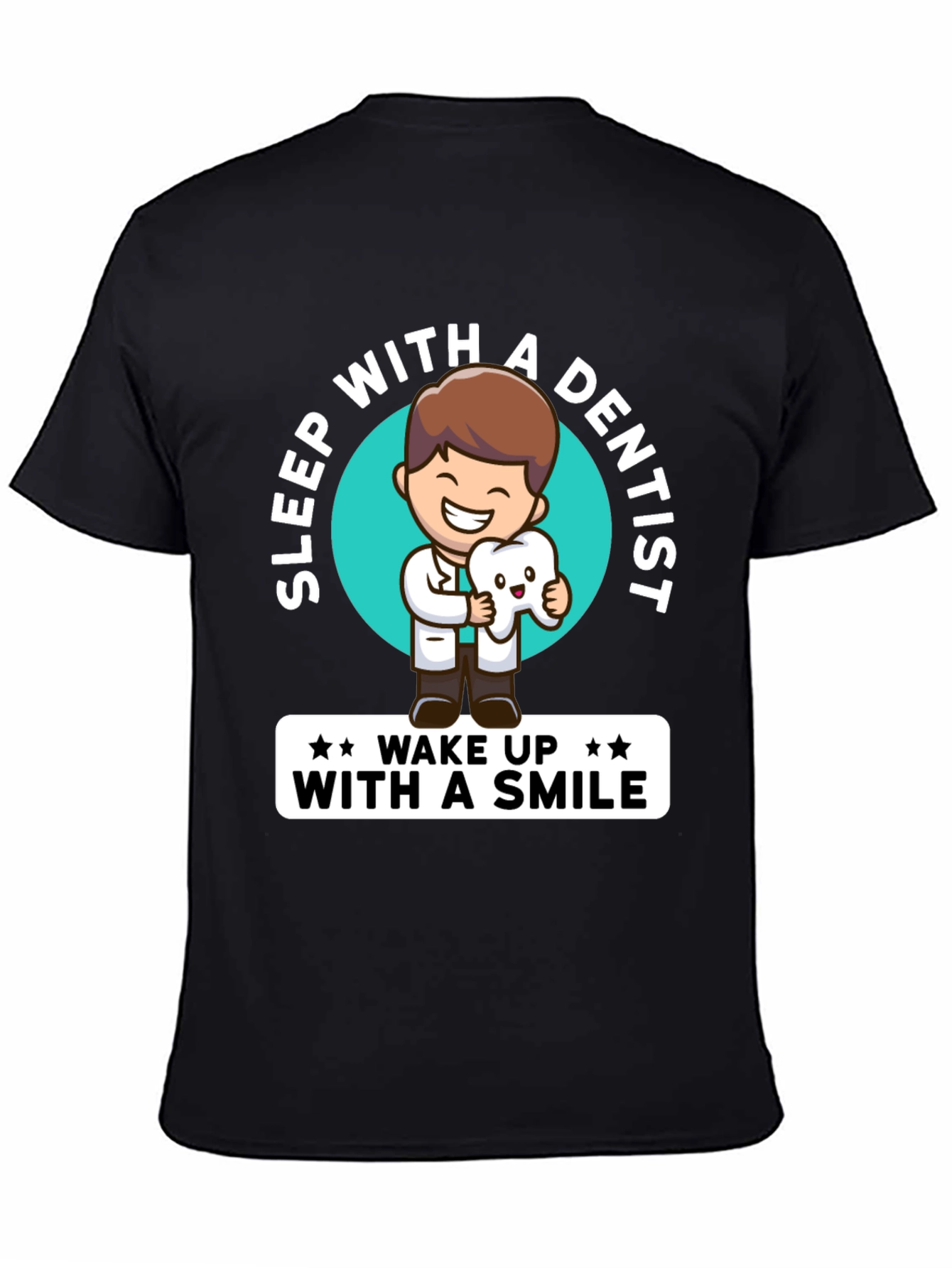 Sleep With a Dentist Black Graphic Tee