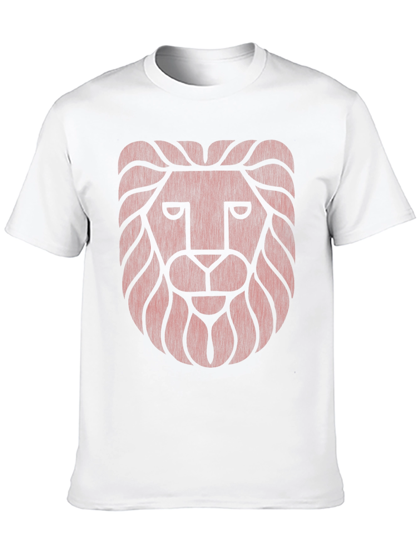 Lion Head Graphic Print T-Shirt - Stylish Mens Tee
