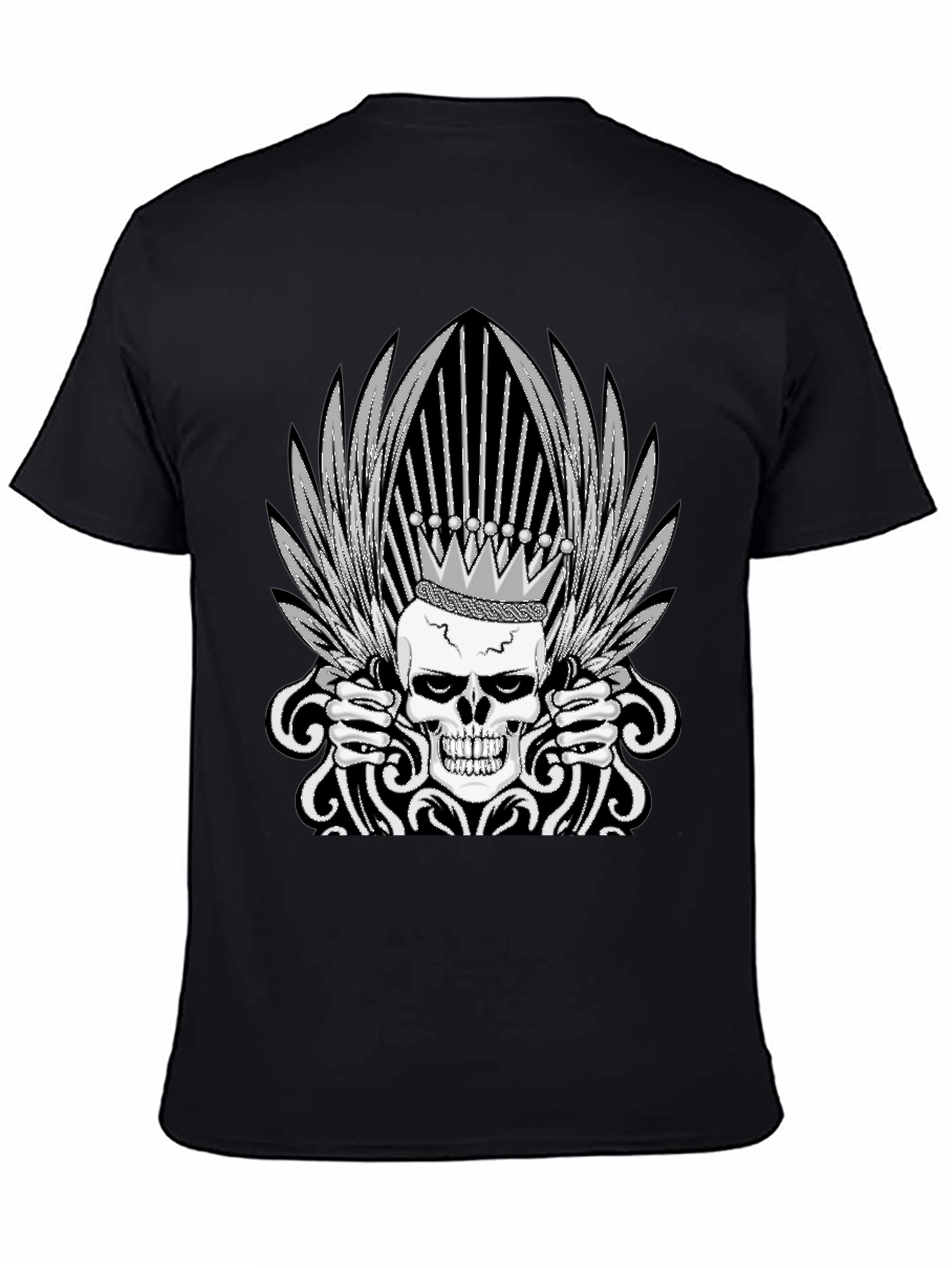 Skull King Graphic Tee - Black T-Shirt