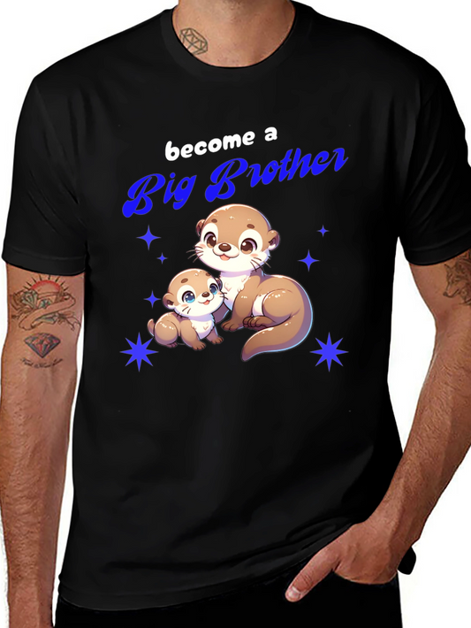 Big Brother Otter T-Shirt - Cute Animal Tee